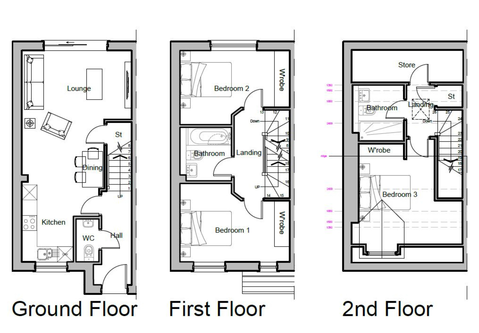 Floorplan — Plot 19 Oatlands, Oatlands Road, Andreas, IM7 4ER.