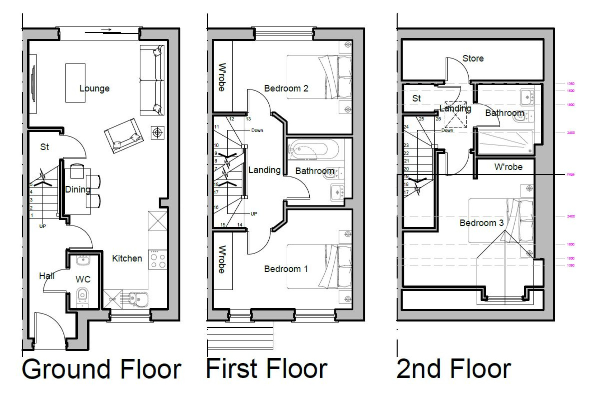 Floorplan — Plot 20 Oatlands, Oatlands Road, Andreas, IM7 4ER.