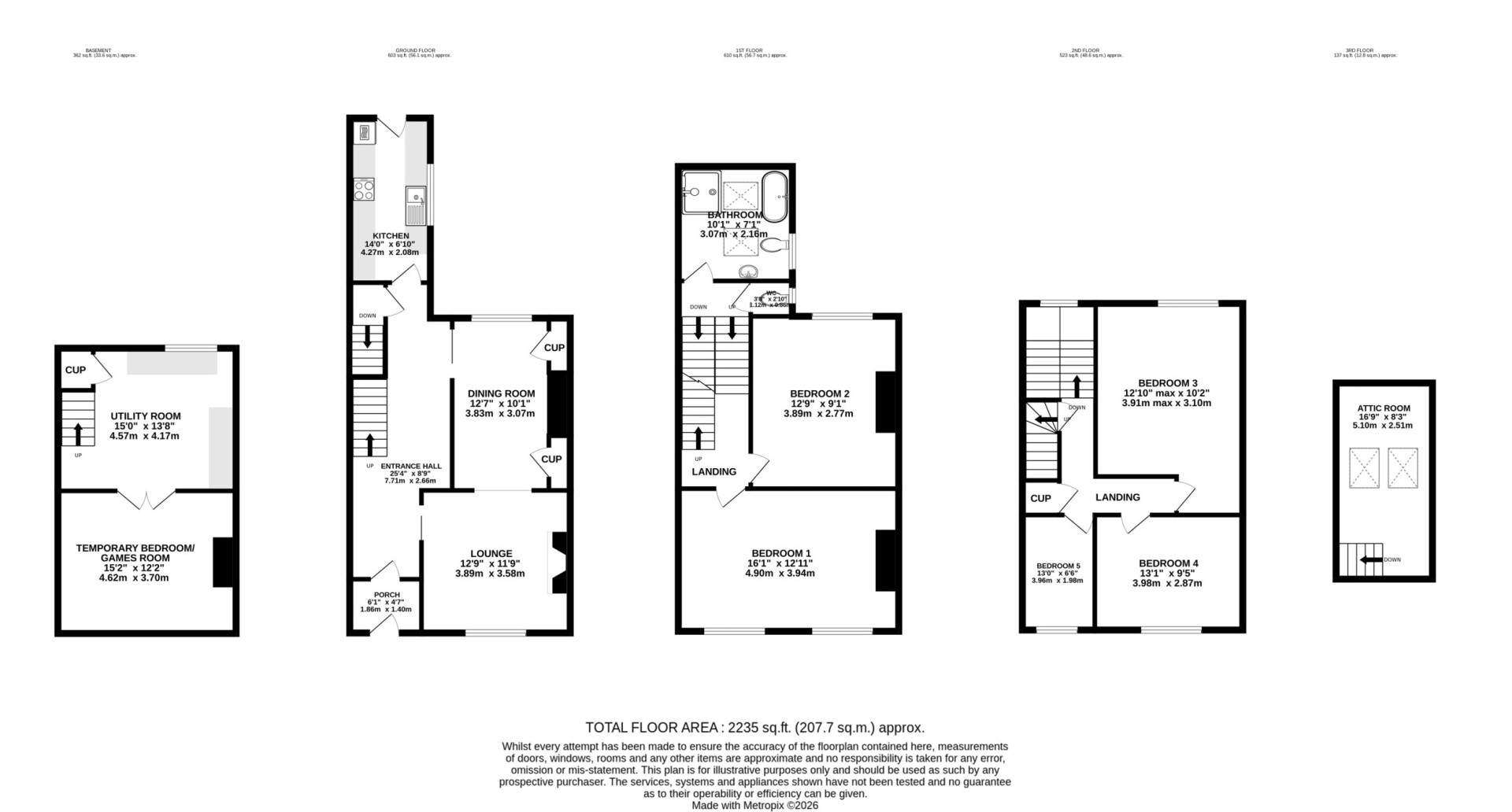 Floorplan — 31 Princes Street, Douglas, IM1 1BB.