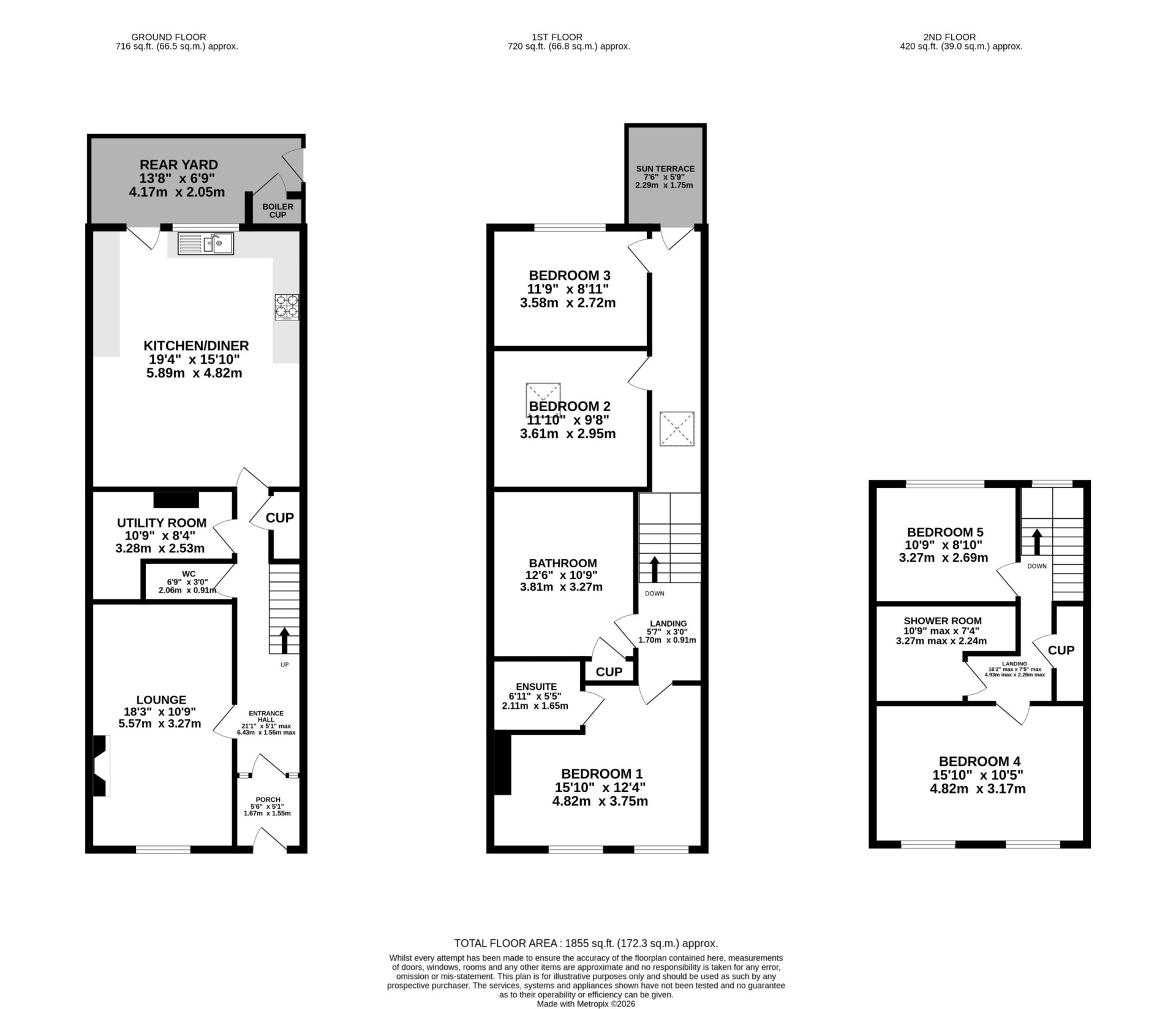 Floorplan — 28 Allan Street, Douglas, IM1 3DH.