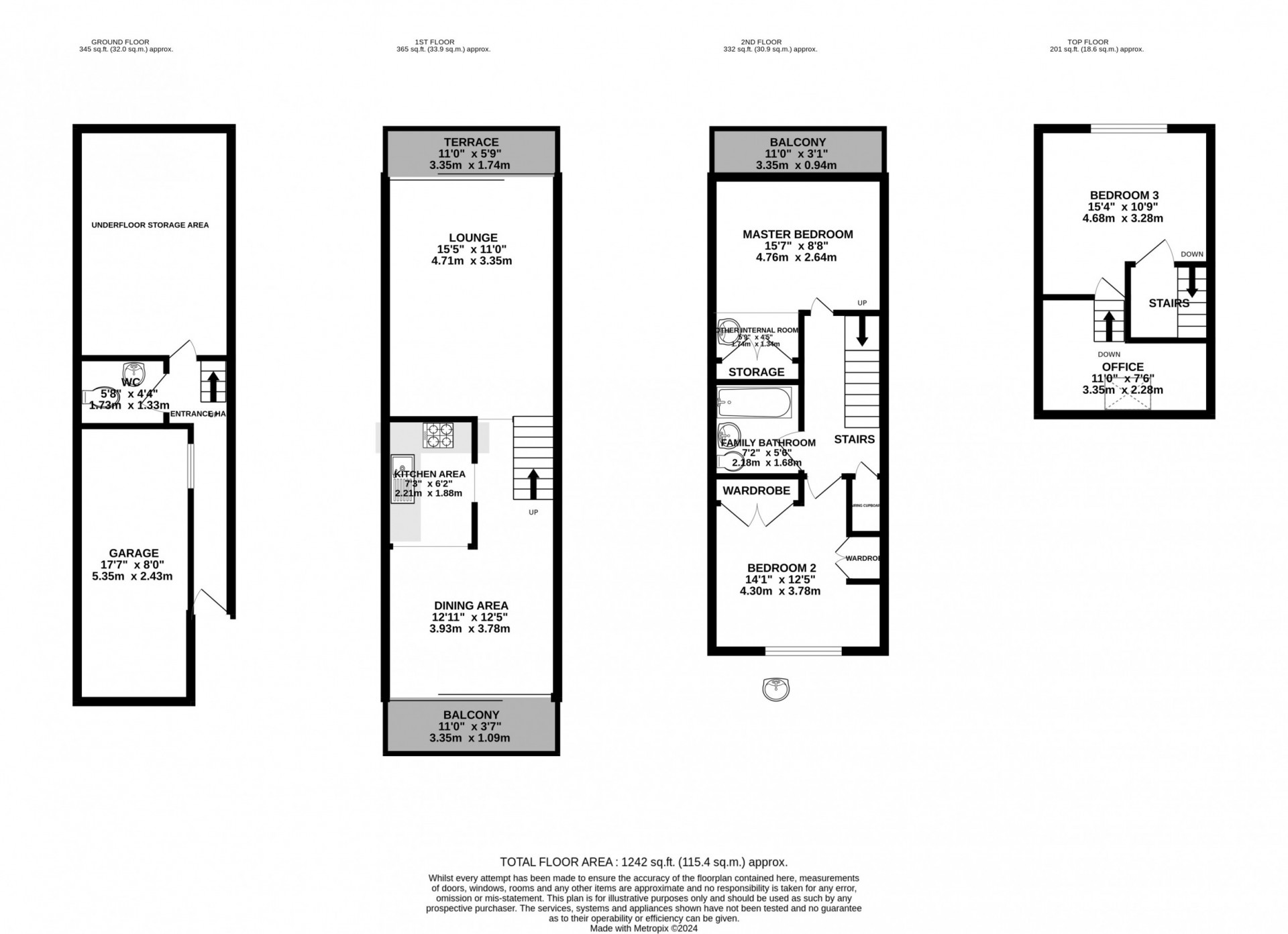Floorplan — 7 Marine Gardens, Ramsey, IM8 1EN.