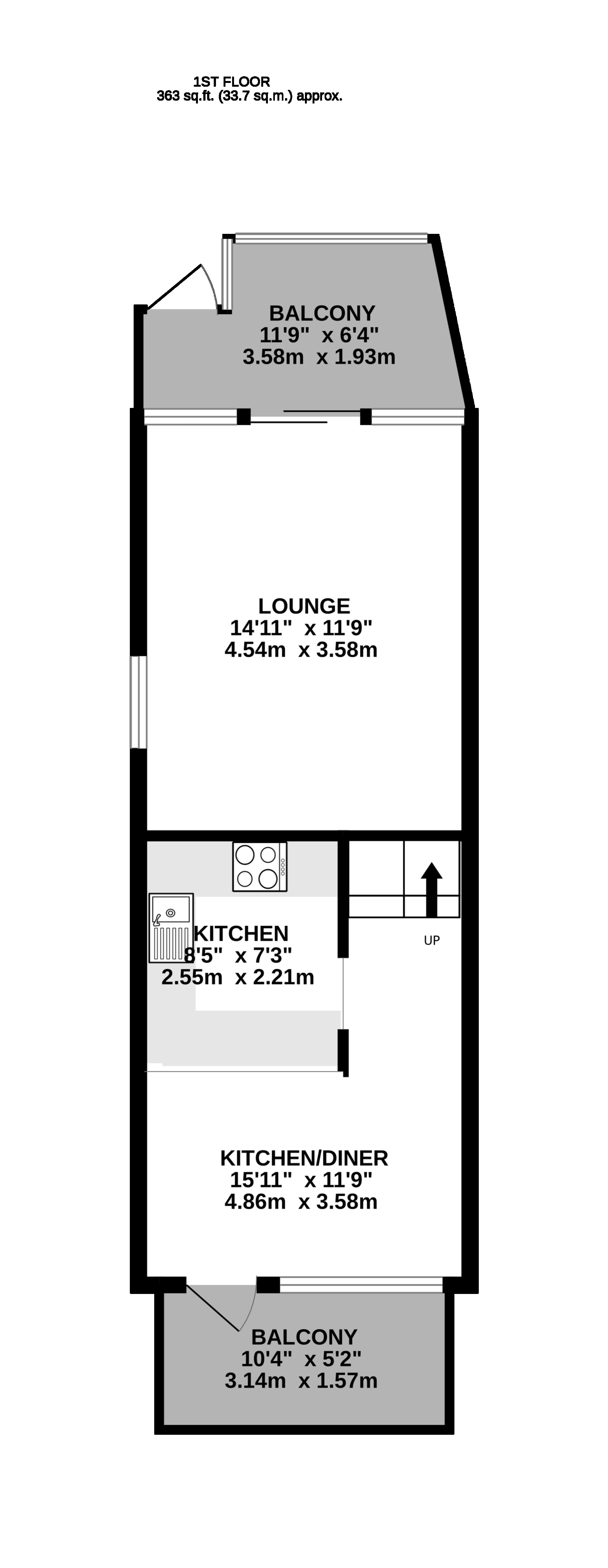 Floorplan — 1 Marine Gardens, Ramsey, IM8 1EN. — Plan 2 of 4