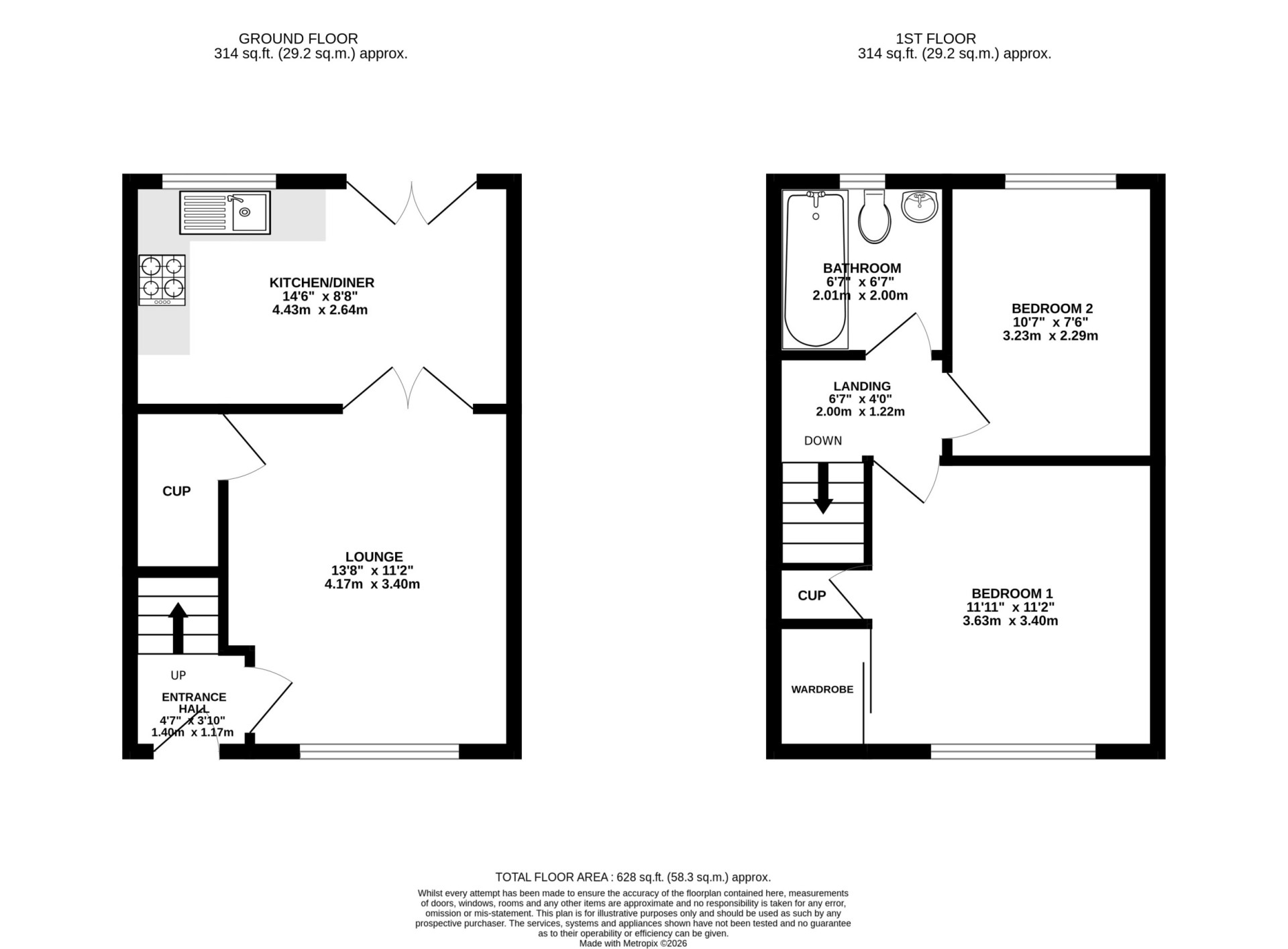 Floorplan — 32 Cronk View Crescent, Ballakilley, Port Erin, IM9 6DU.