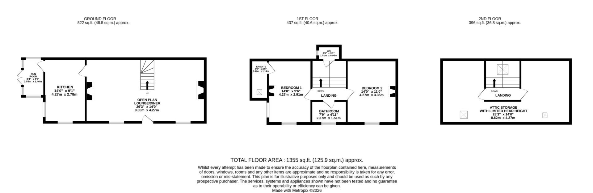 Floorplan — Waterfall House, Shore Road, Glen Maye, IM5 3BG.