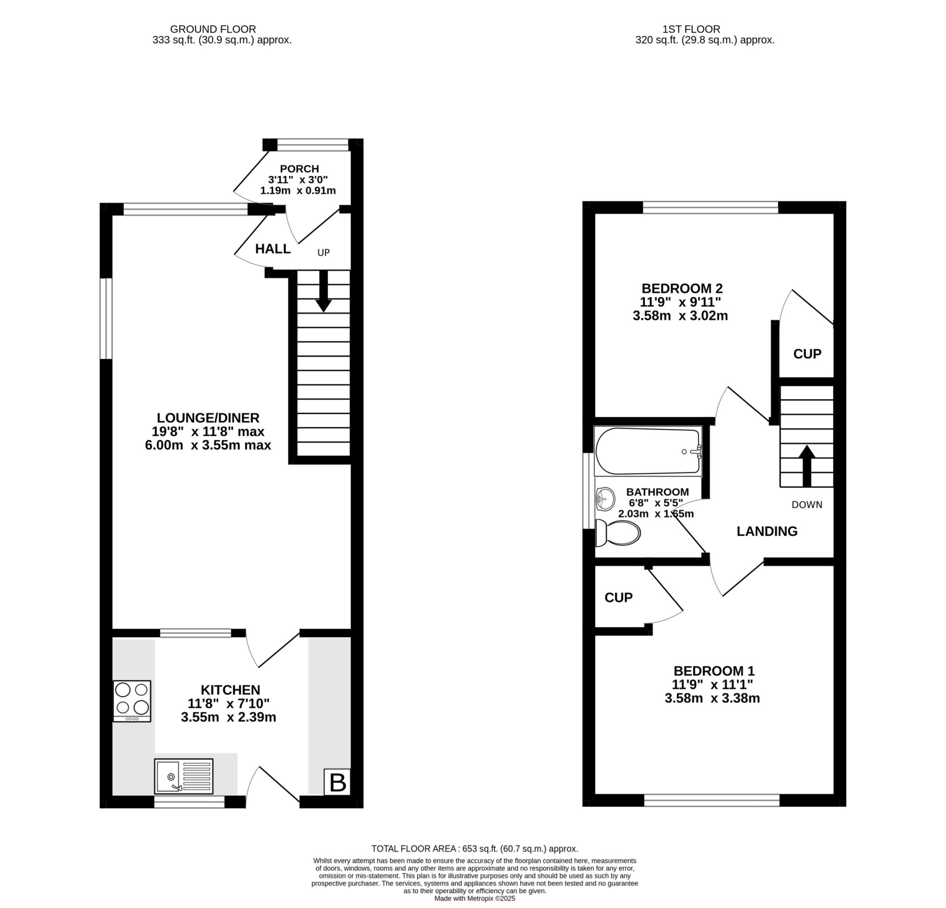 Floorplan — 31 Oakhill Close, Douglas, IM2 6HU.