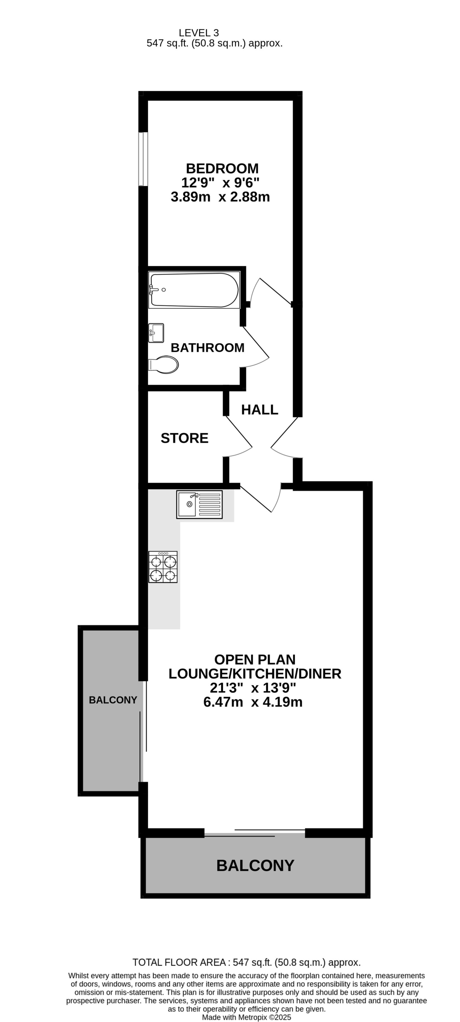 Floorplan — Apt. 4 Quay West Apartments, Bridge Road, Douglas, IM1 5AG.