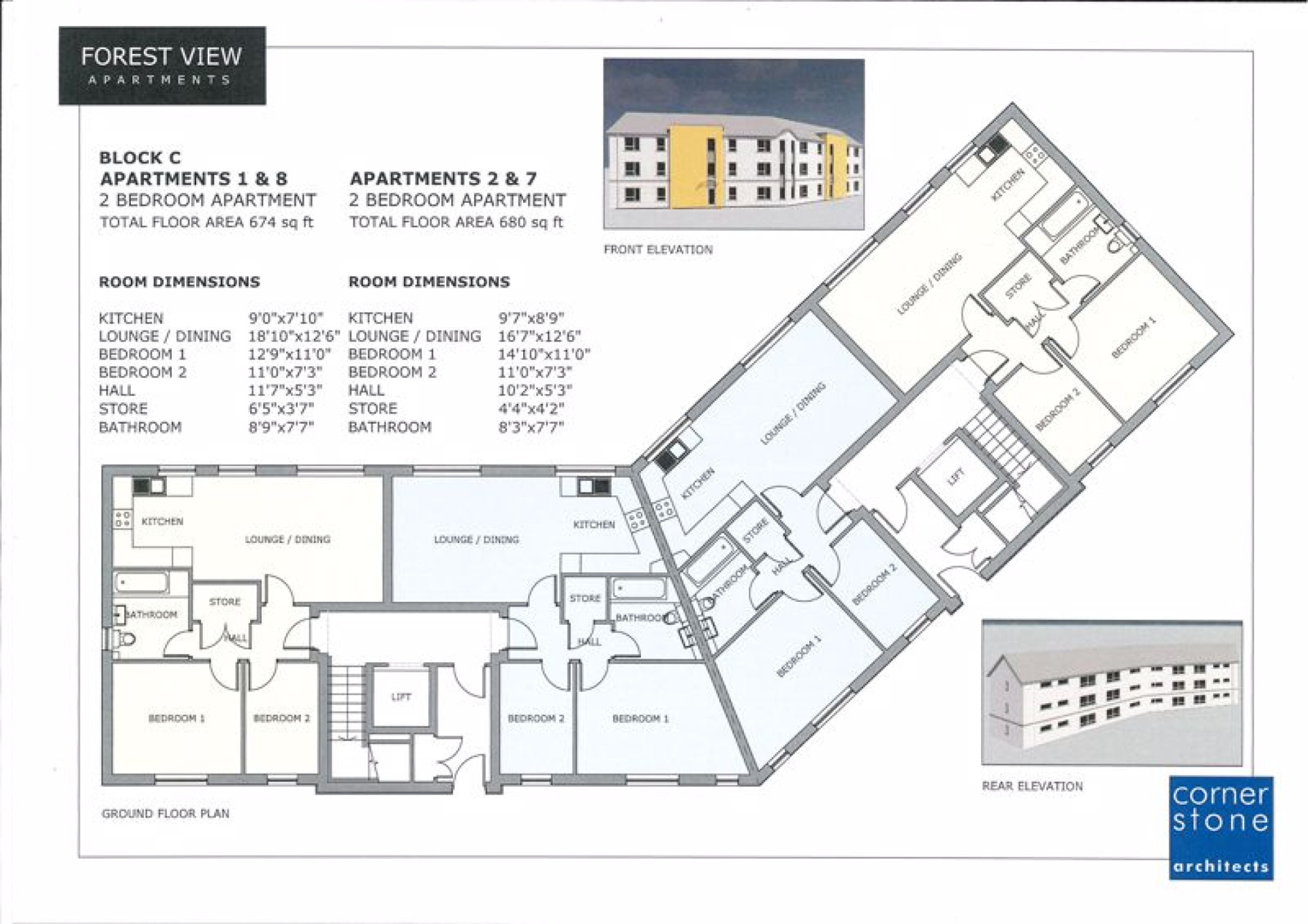 Floorplan — 1 Forest View Apartments, Bowring Road, Ramsey, IM8 1DA.