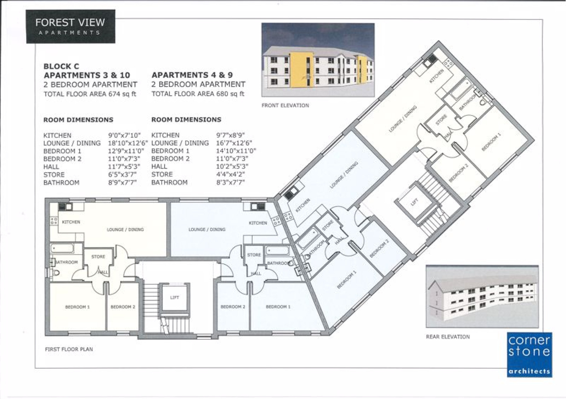 Floorplan — 2 Bedroom Apartments, Forest View, Bowring Road, Ramsey, IM8 2LH. — Plan 2 of 3