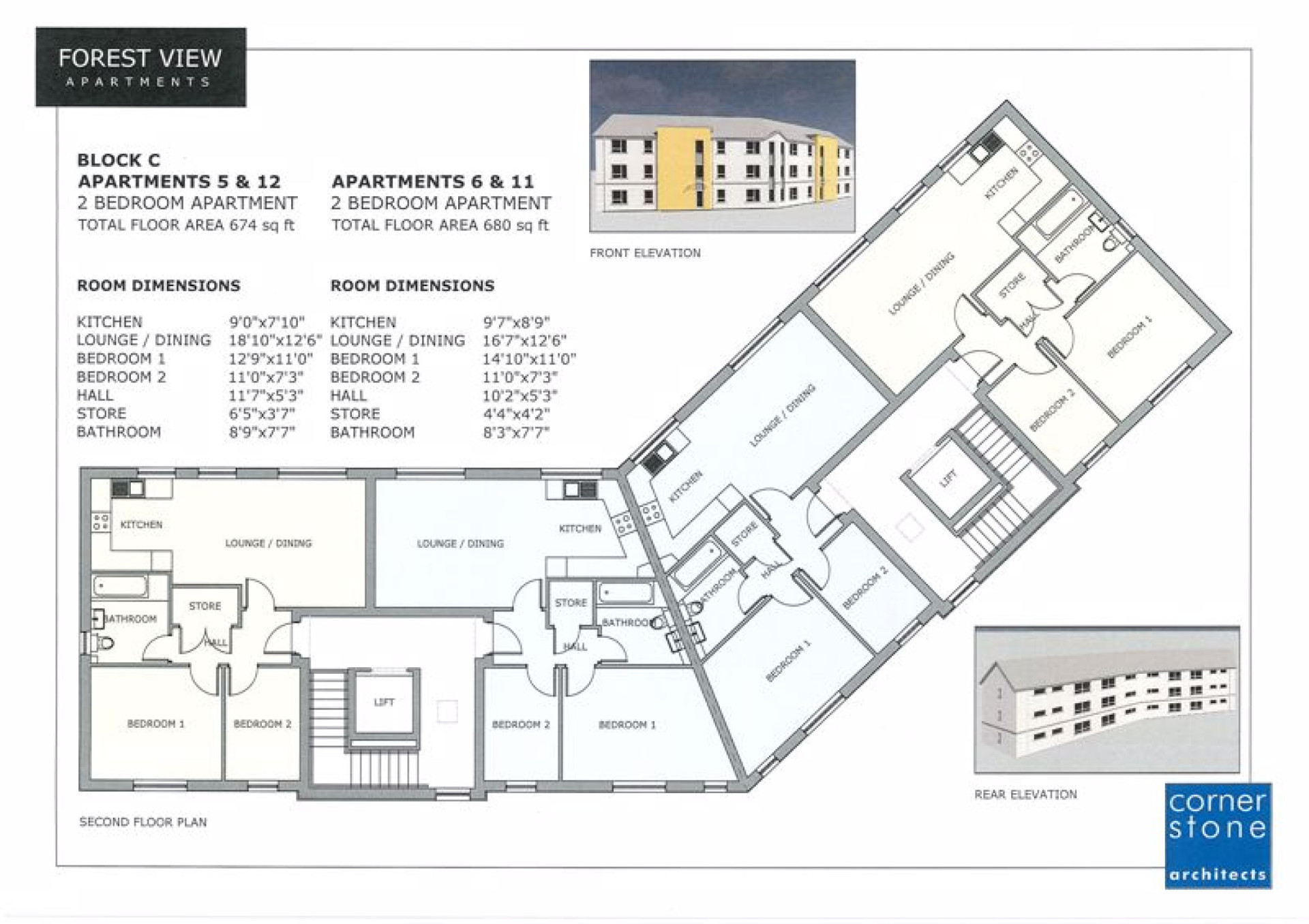 Floorplan — 2 Bedroom Apartments, Forest View, Bowring Road, Ramsey, IM8 2LH. — Plan 3 of 3