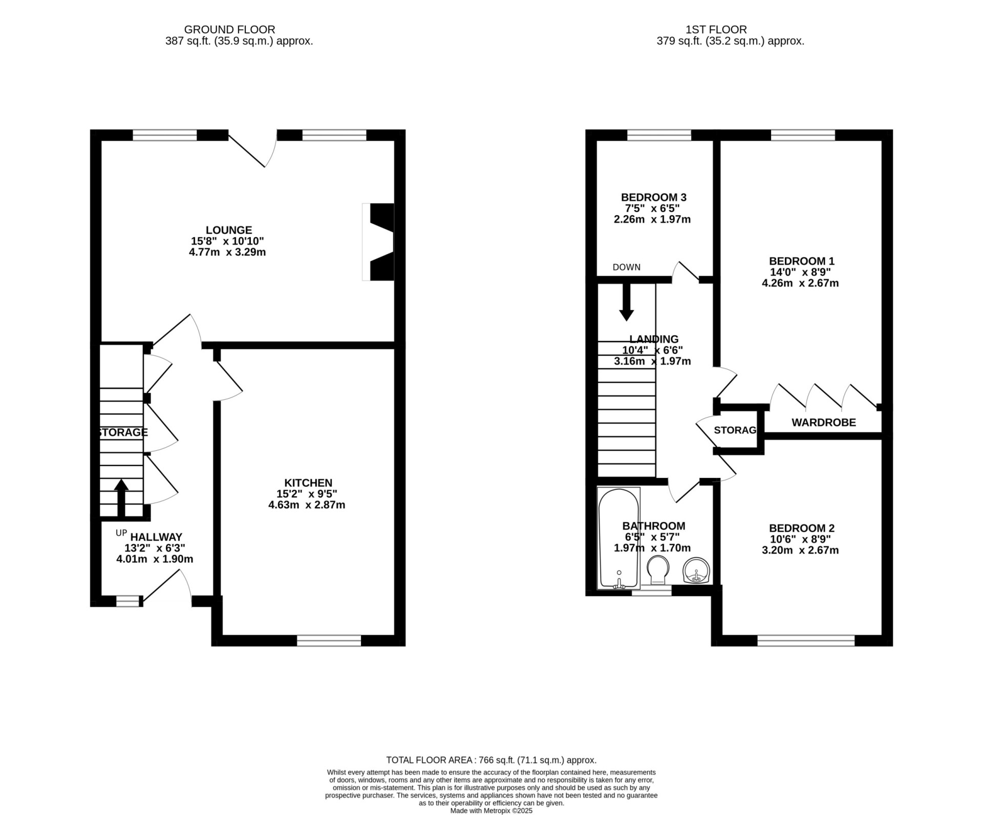 Floorplan — 10 Swales Terrace, Ramsey, IM8 2HA.