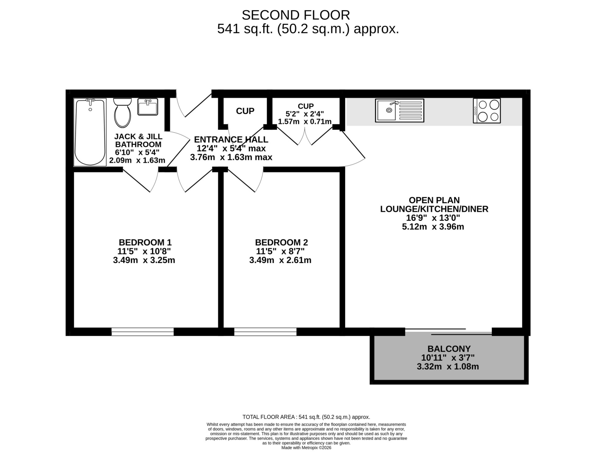 Floorplan — Apt. 100 Spectrum Apartments, Central Promenade, Douglas, IM2 4LL.