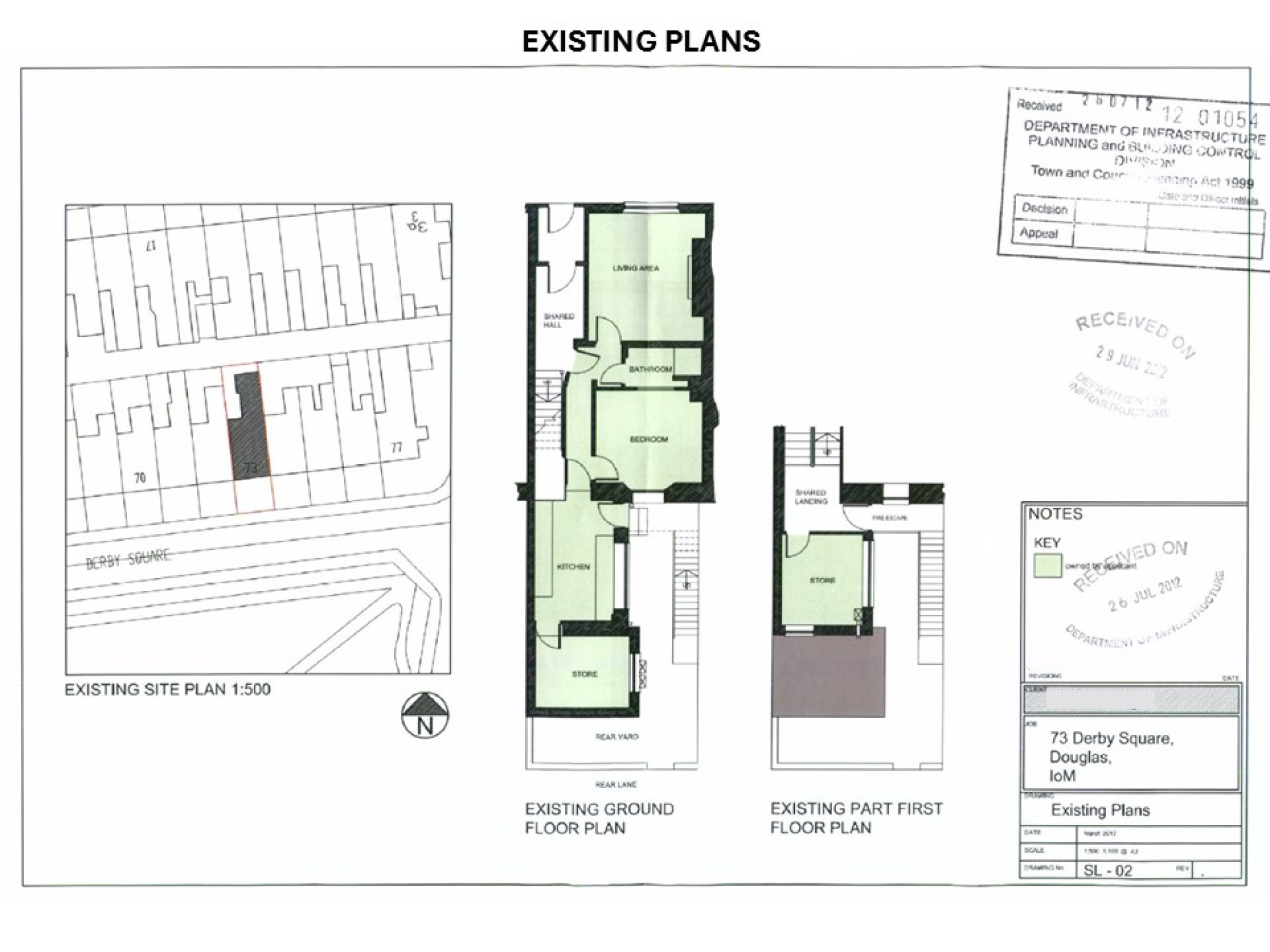 Floorplan — Apt. 1, 73 Derby Square, Douglas, IM1 3LR. — Plan 2 of 3