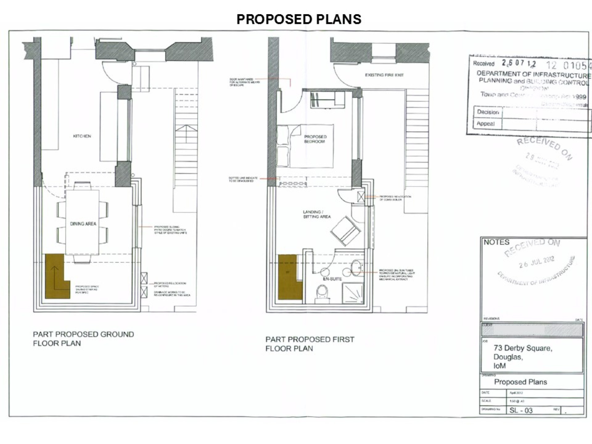 Floorplan — Apt. 1, 73 Derby Square, Douglas, IM1 3LR. — Plan 3 of 3