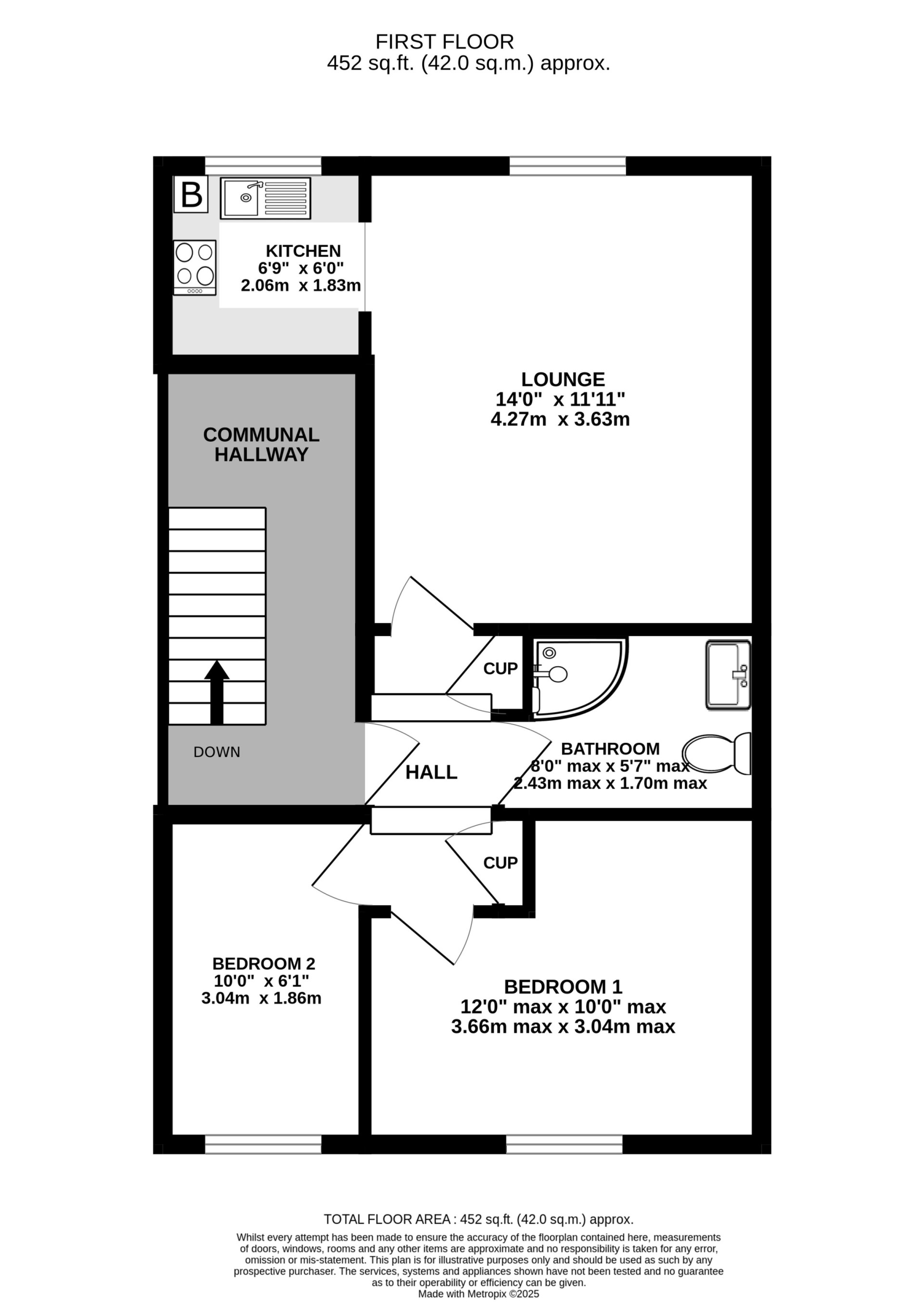 Floorplan — Apt. 2, 16 Derby Square, Douglas, IM1 3LS.
