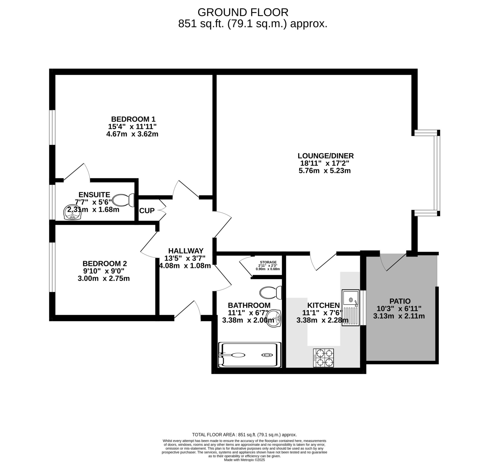 Floorplan — Apt. 17 Magnus Court, Kings Reach, Ramsey, IM8 3NT.