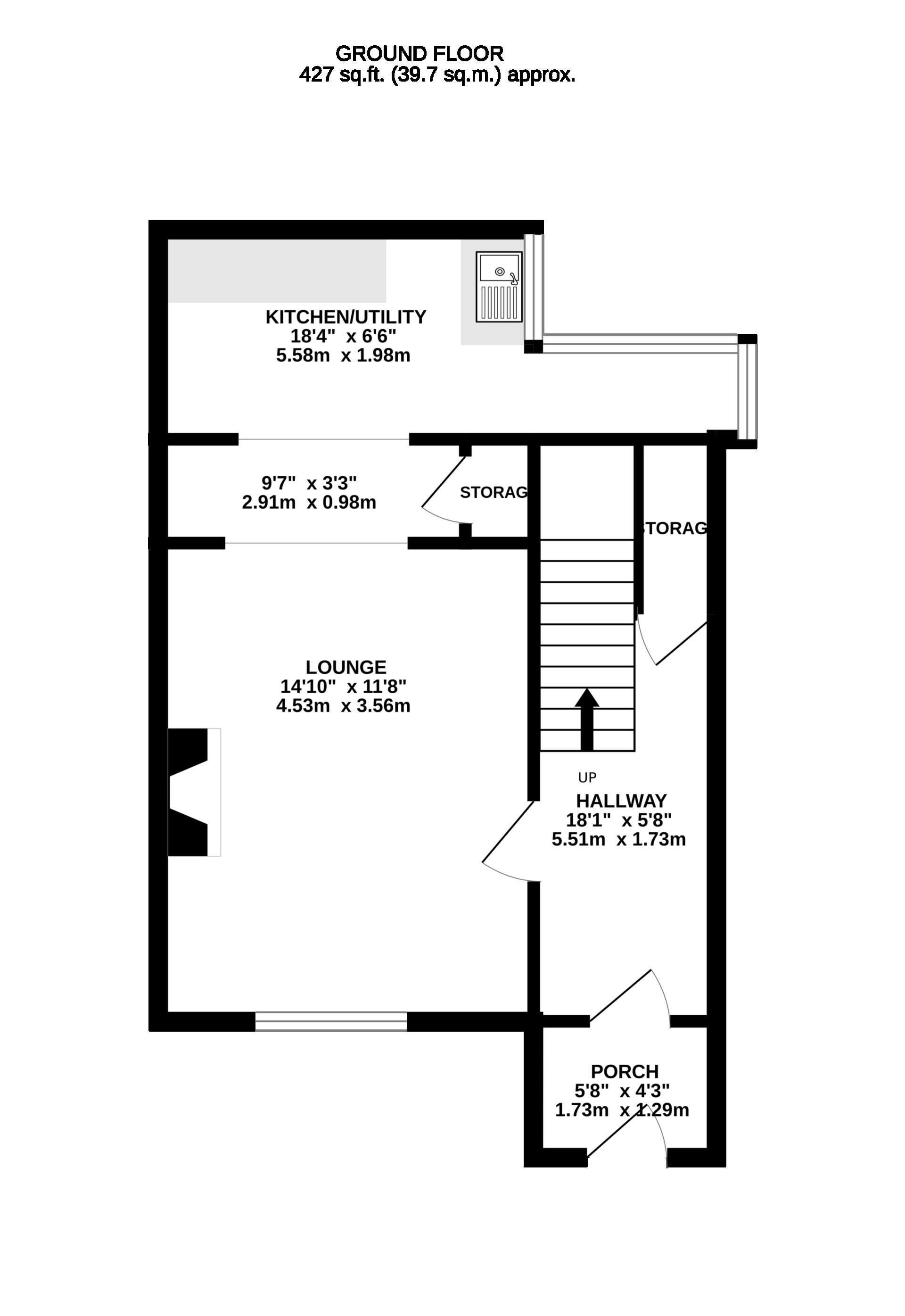Floorplan — 18 Templar Terrace, Ramsey, IM8 3DP.