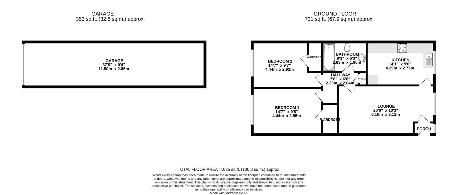 Floorplan — 3 Carlton Grove, Ramsey, IM8 2JA.
