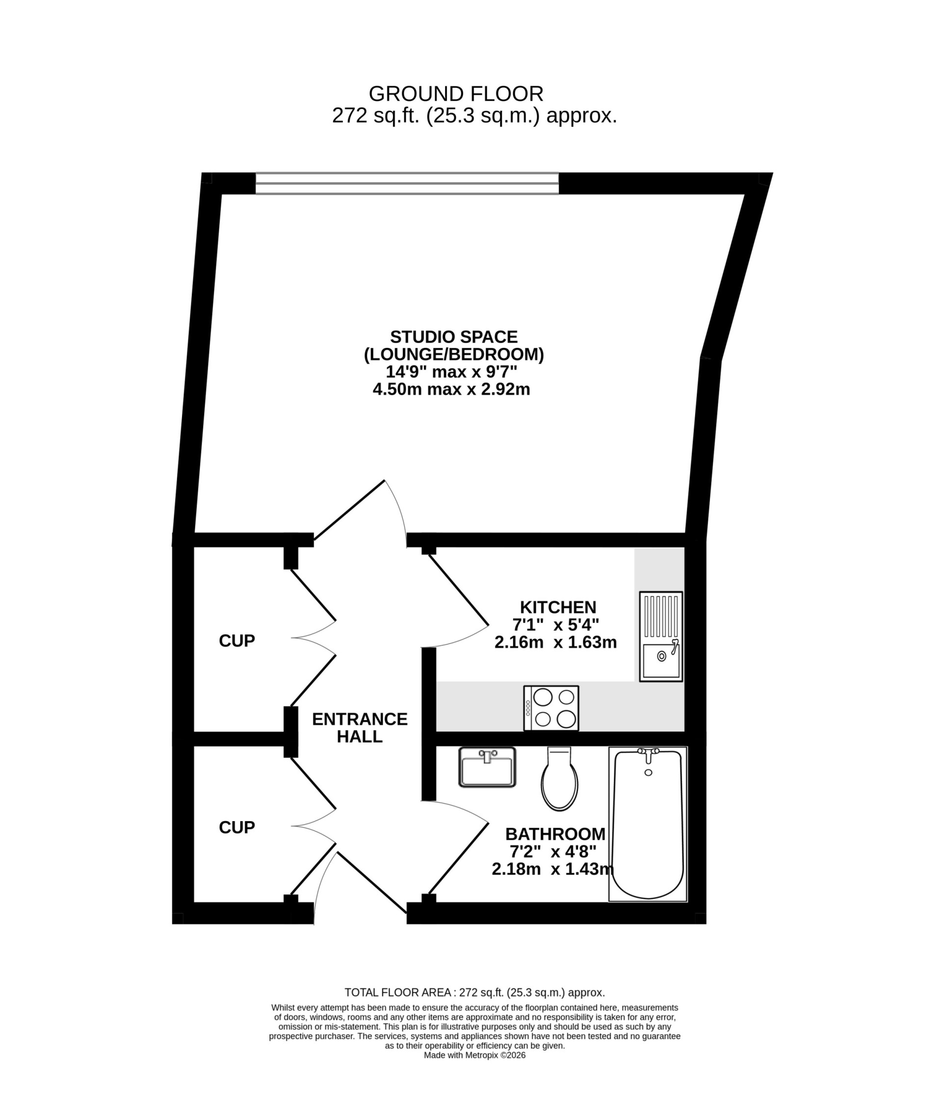 Floorplan — Apt. 27 Spectrum Apartments, Central Promenade, Douglas, IM2 4LL.