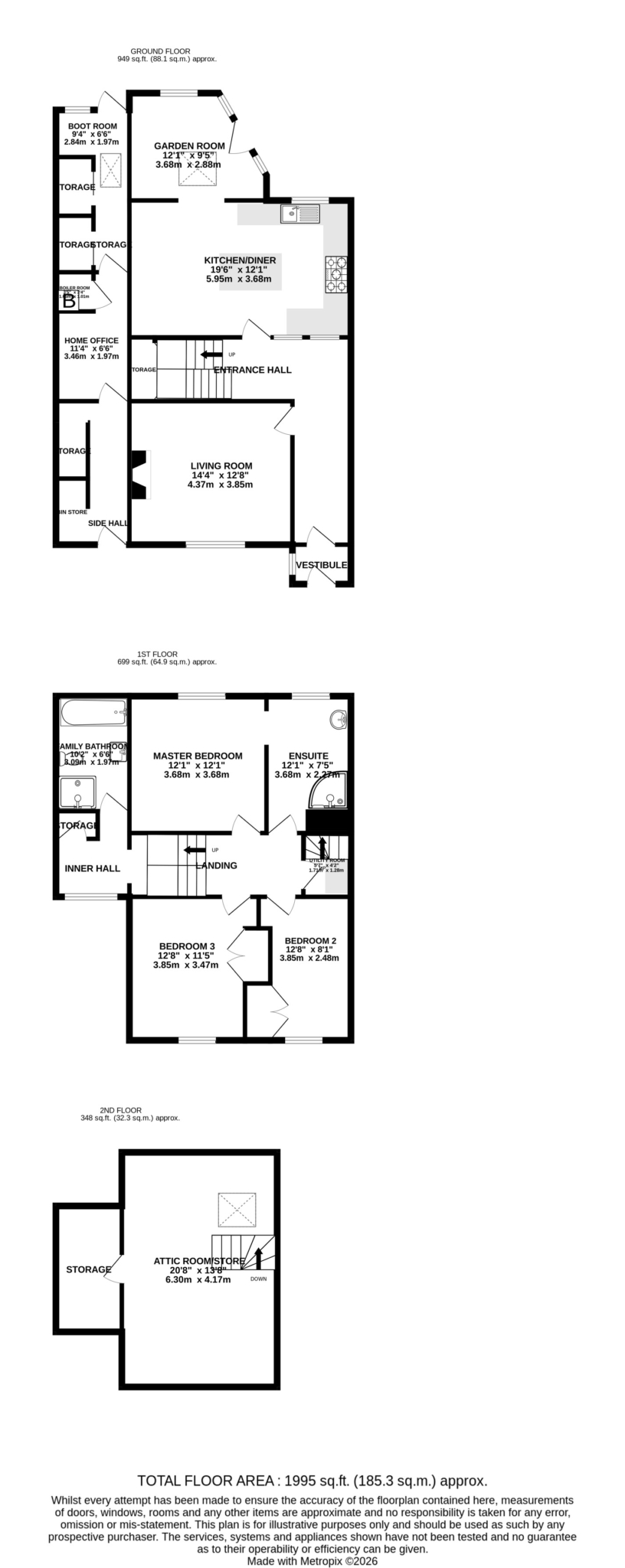 Floorplan — 5 Victoria Terrace, Douglas.