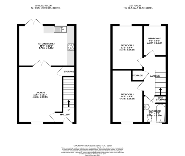 Floorplan — 30 Broogh Wyllin, Kirk Michael.