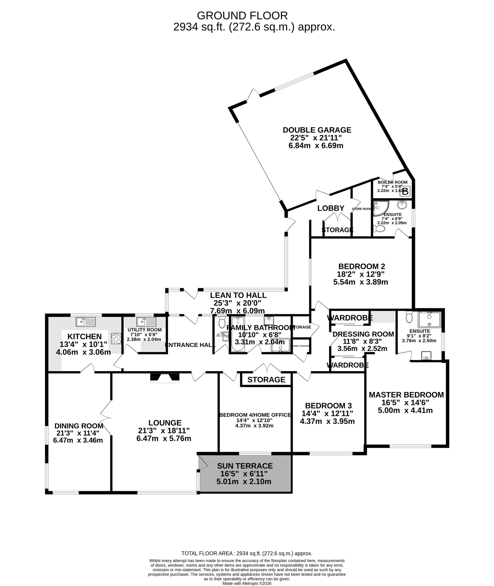 Floorplan — Henmar, 6 Hill Park, Ballakillowey, Colby.