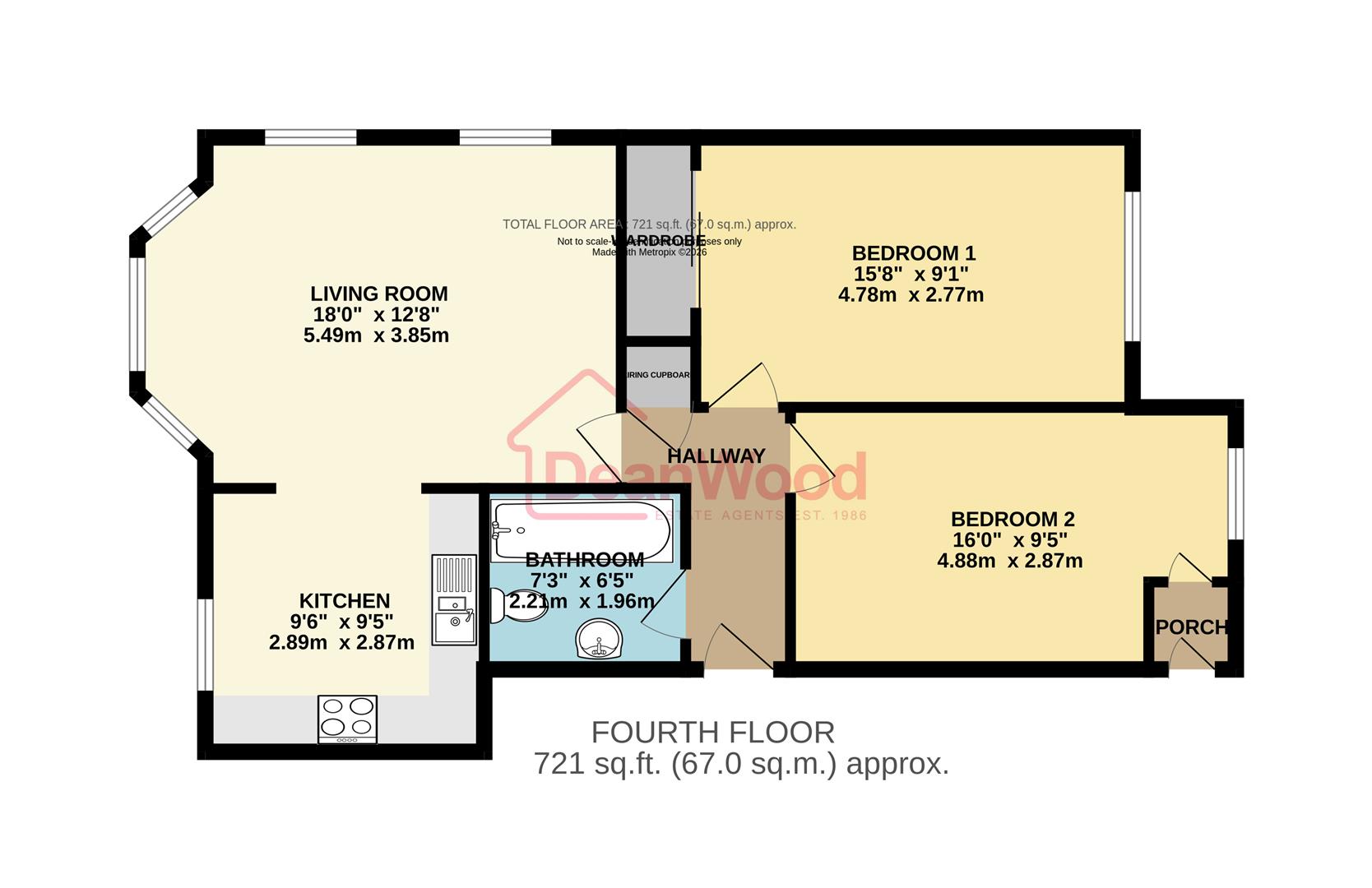 Floorplan — 22 Piccadilly Court, Queens Promenade, Douglas, Isle Of Man.