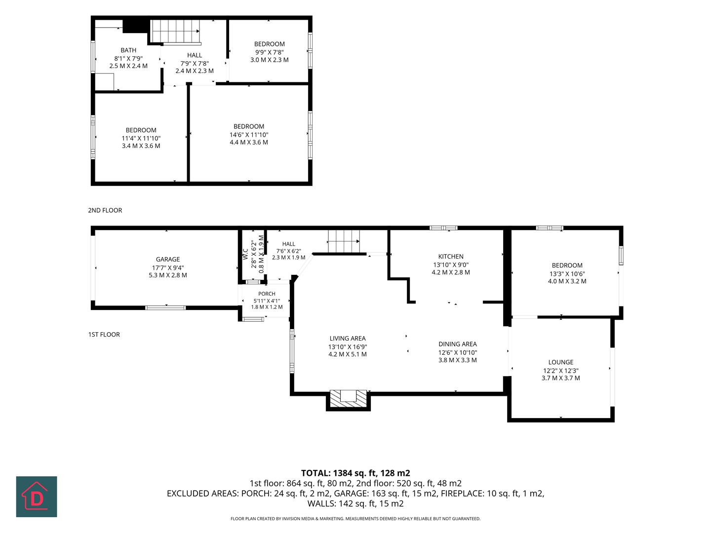 Floorplan — 39 Cherry Walk, Douglas, Isle of Man.