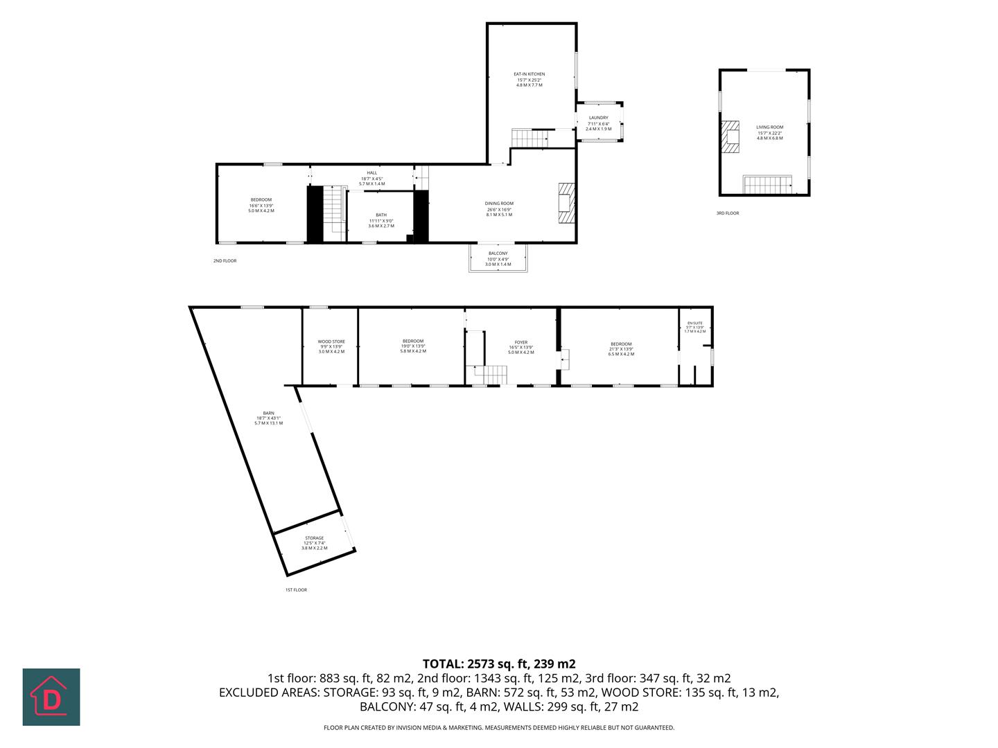 Floorplan — Ballacregga, Vicarage Road, Douglas, Isle of Man. — Plan 2 of 2