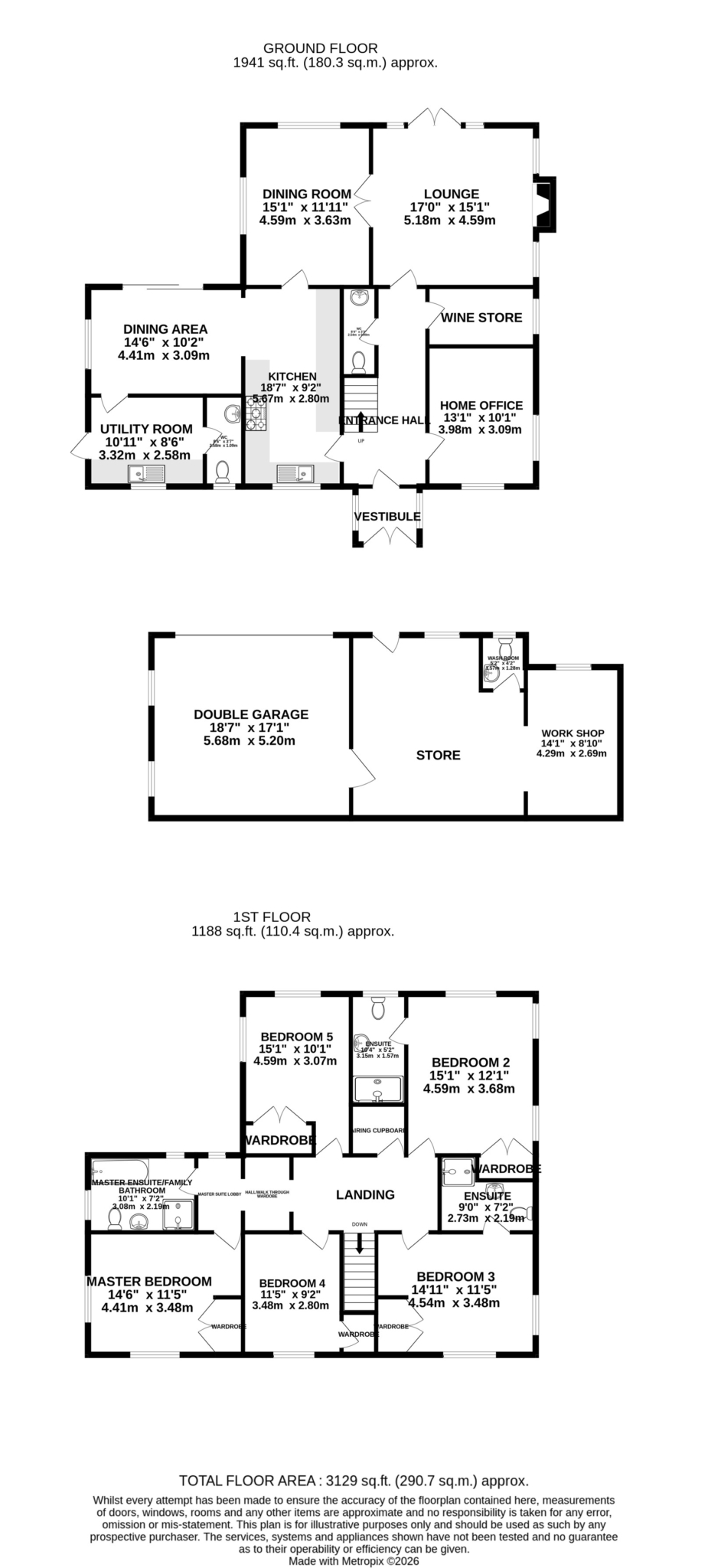 Floorplan — Glen Eagles, The Nook, Mountain Road, Douglas.
