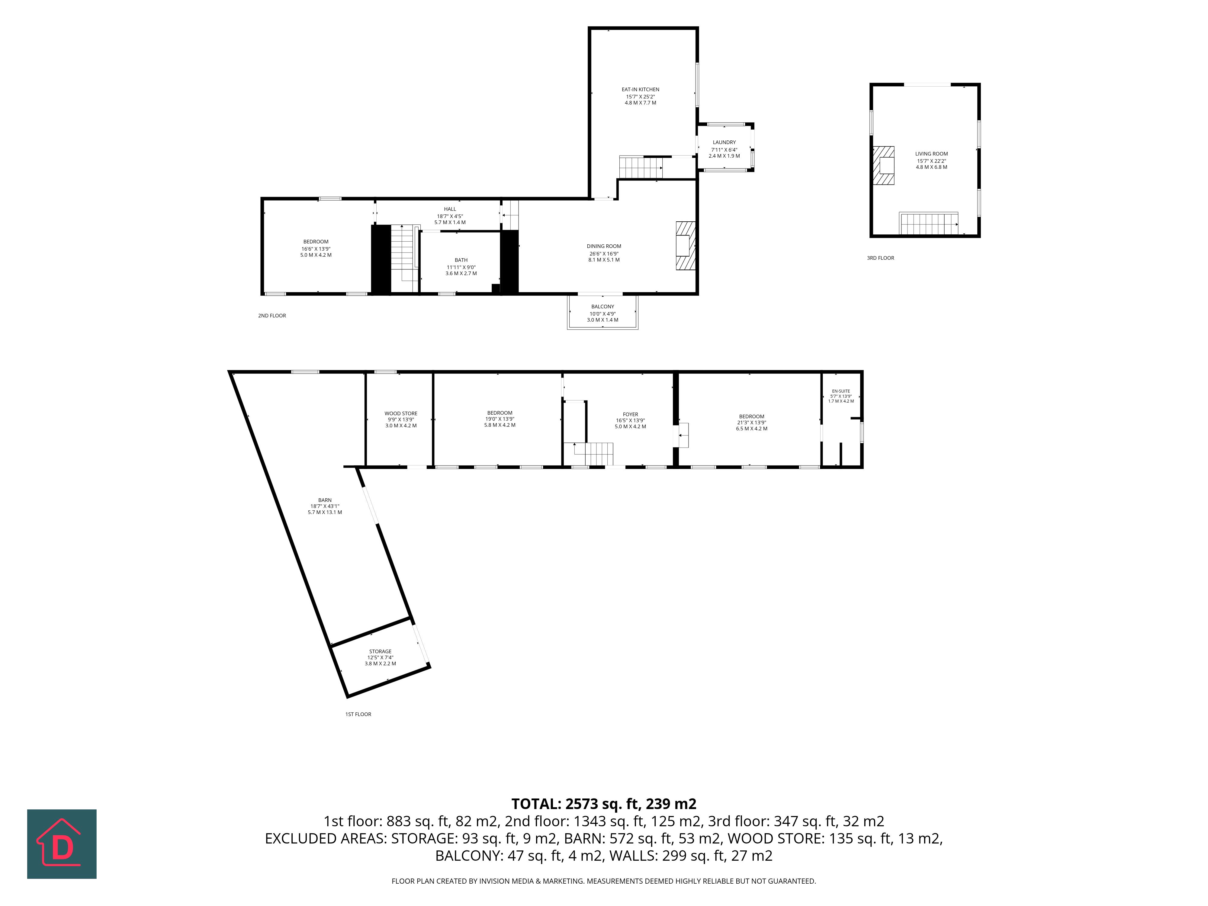 Floorplan — Ballacregga, Vicarage Road, Douglas IM4 2AE. — Plan 2 of 2