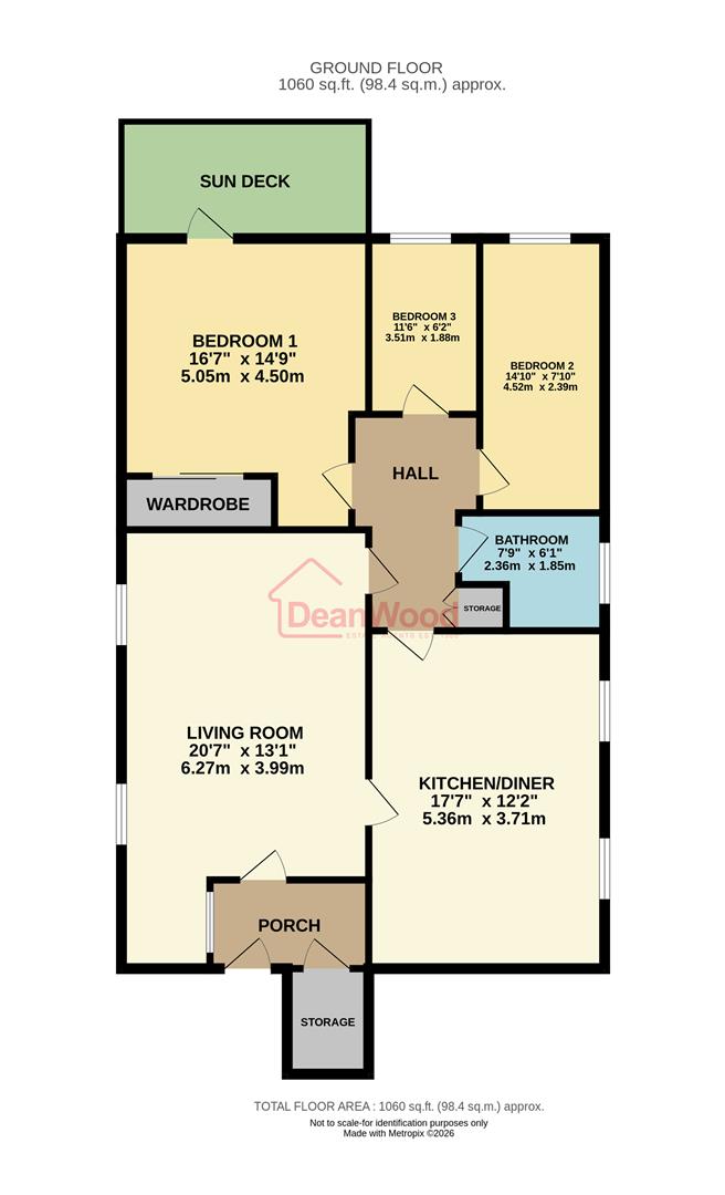 Floorplan — Apartment 7 Isle of Alanis, Mooragh Promenade, Ramsey.