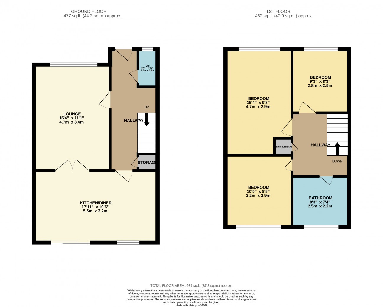 Floorplan — 18, Larivane Meadows, Andreas, IM7 4JD.