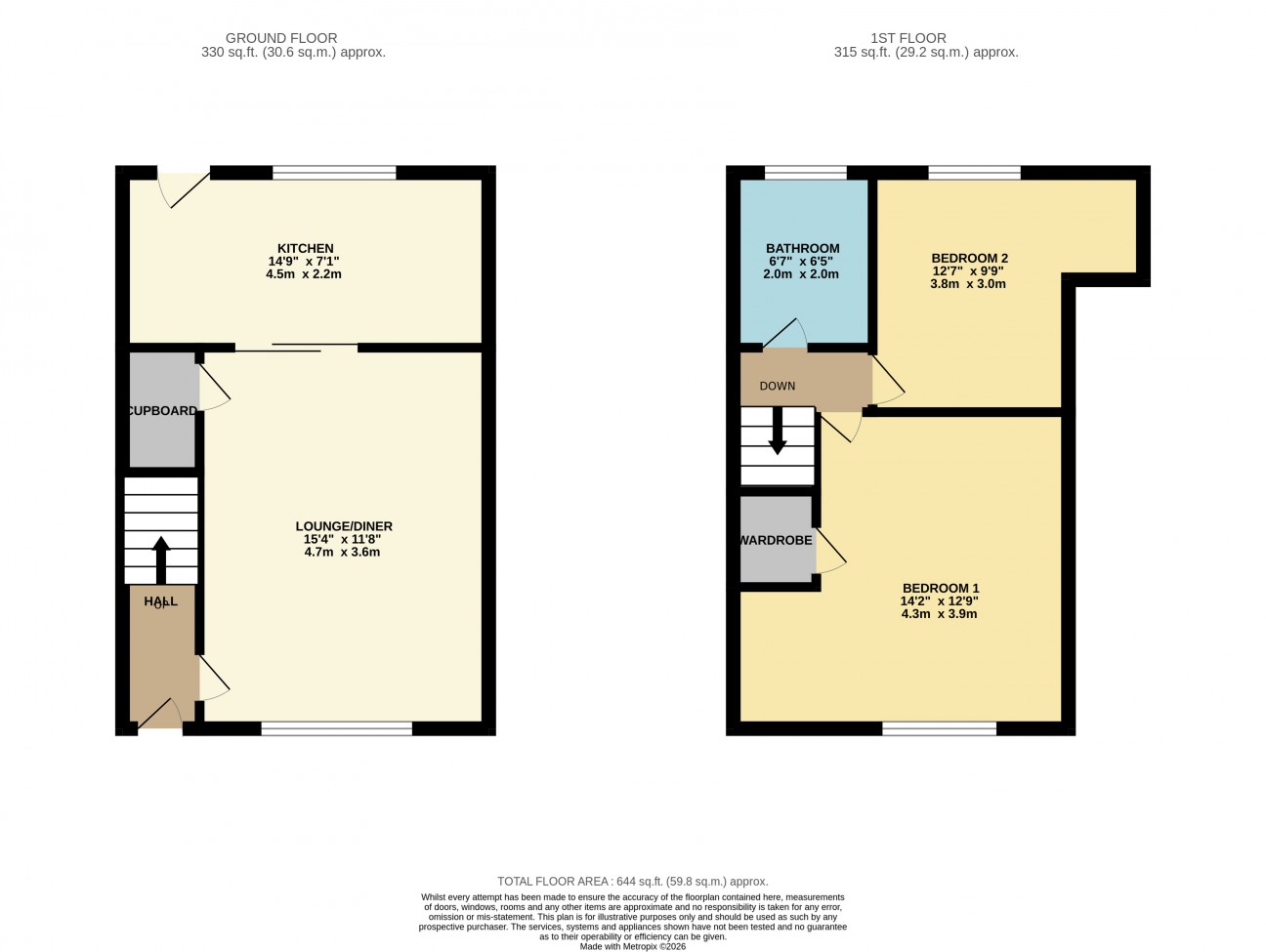 Floorplan — Balley Beg, 23a, Douglas Street, Peel, IM5 1BA.