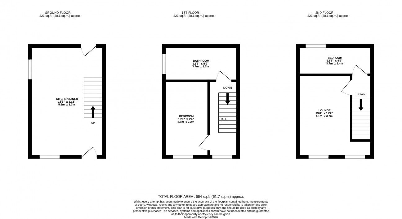 Floorplan — Harbour View, Back Shore Road, Laxey, IM4 7DQ.