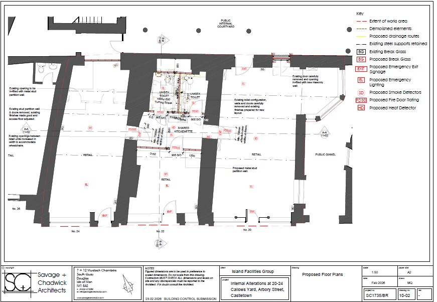 Floorplan — Castletown Courtyard, Units 20, 22 & 24 Arbory Street, Castletown.