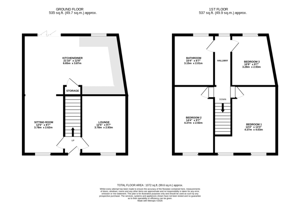 Floorplan — Pine View, The Hope, St Johns.