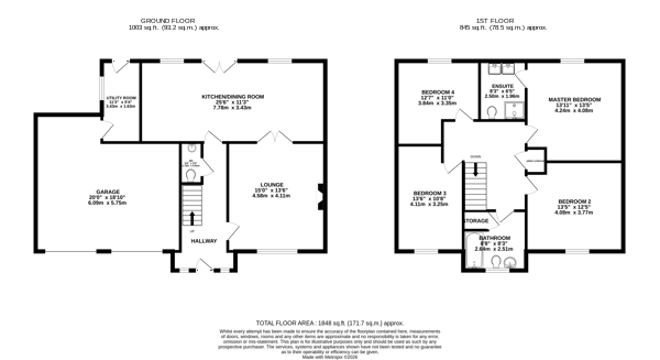Floorplan — 20 Glebe Aalin, Ballaugh.