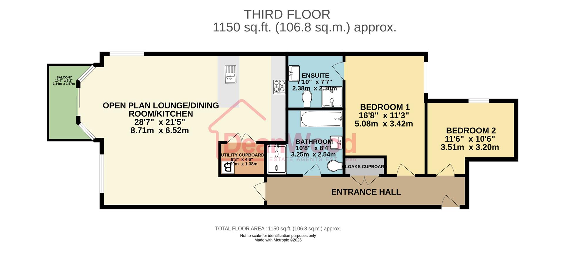 Floorplan — 32 Kensington Place, Onchan, Isle Of Man.