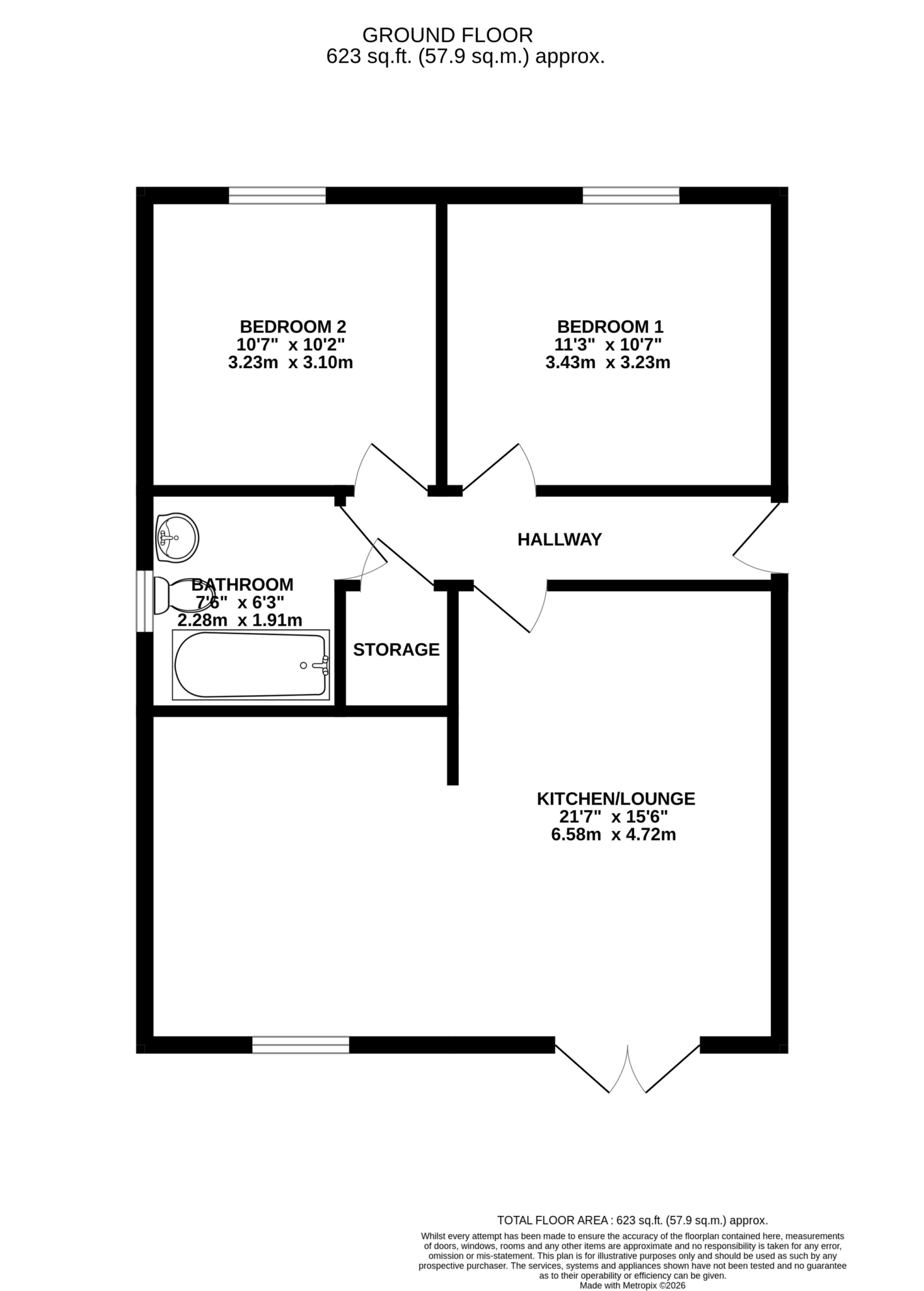 Floorplan - 17 Campion Crescent, Peel.