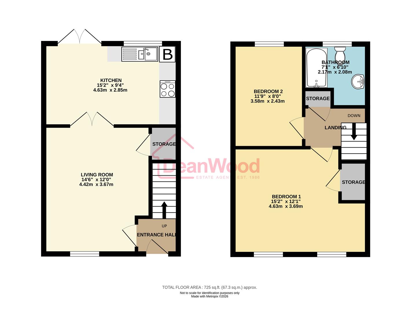 Floorplan - 43, Ballacottier Meadow, Douglas, Isle of Man.
