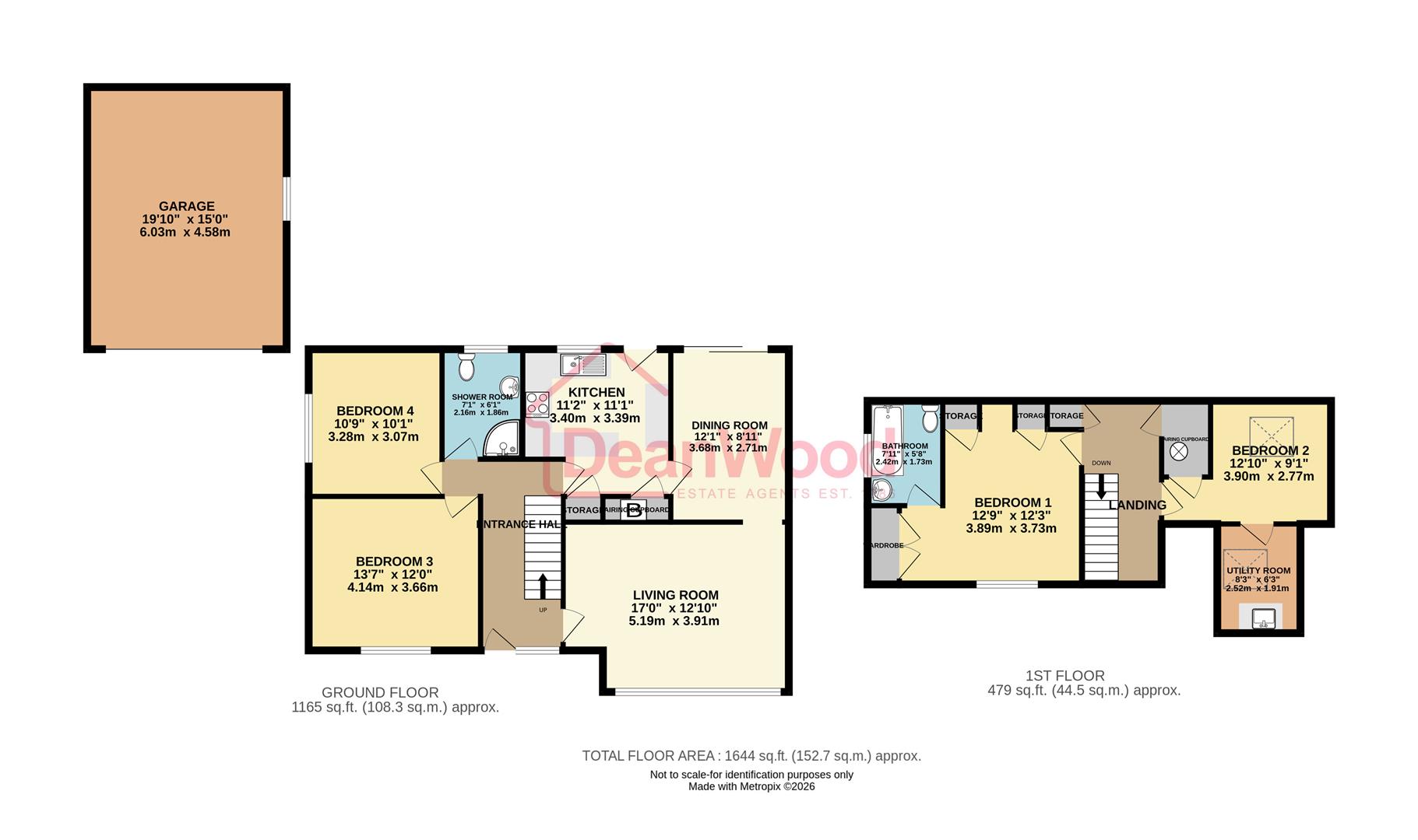 Floorplan - 6, Birch Hill Grove, Onchan, Isle Of Man.