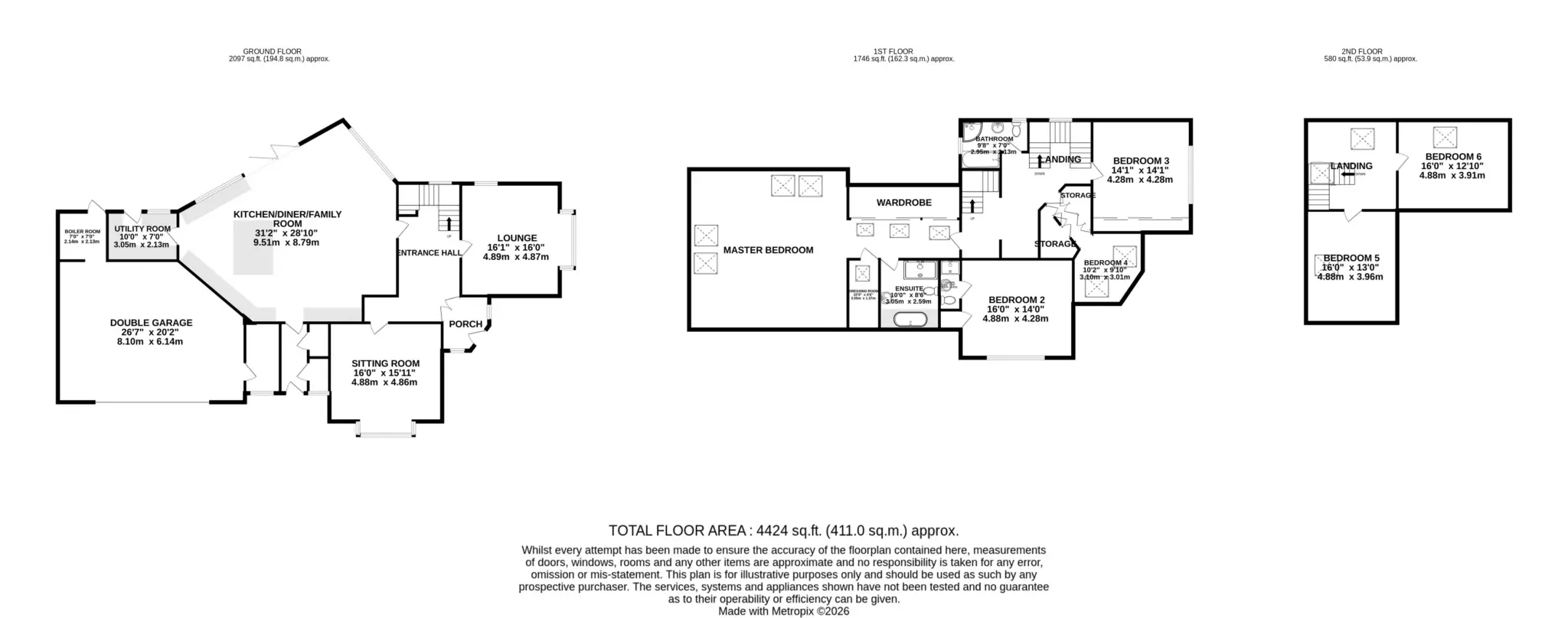Floorplan - New Hey, Grove Mount, Ramsey.