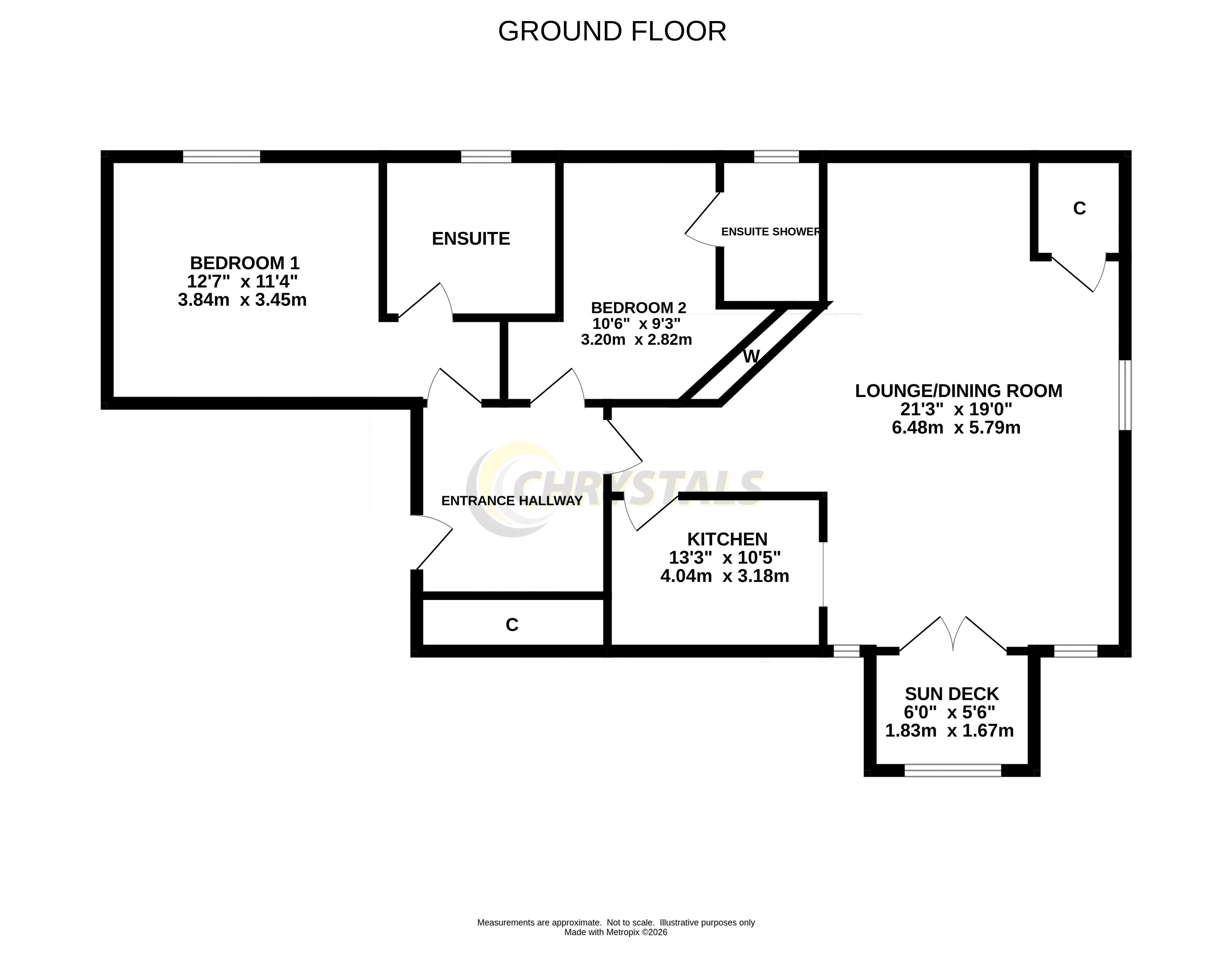 Floorplan — 3D Princess Towers, The Promenade, Port Erin IM9 6LH.