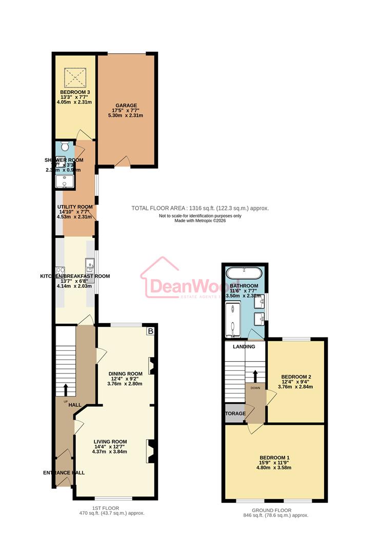 Floorplan - 2 Auckland Grove, Douglas, Isle of Man.