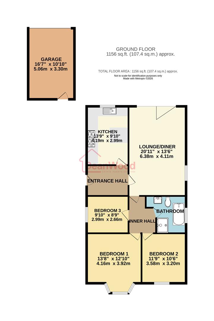 Floorplan - 45, Scarlett Road, Castletown, Isle Of Man.