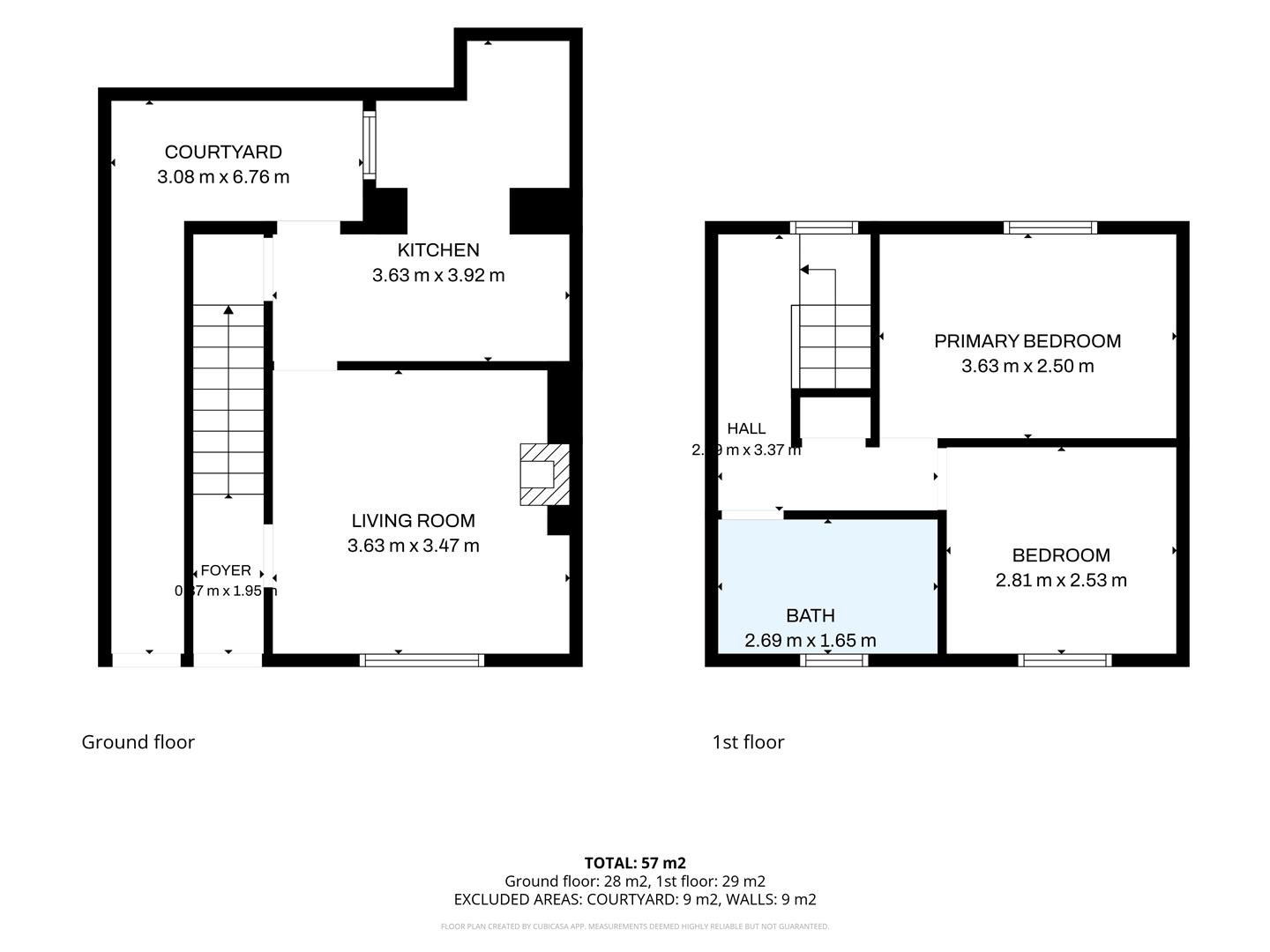 Floorplan - 8 Peveril Terrace, Douglas.