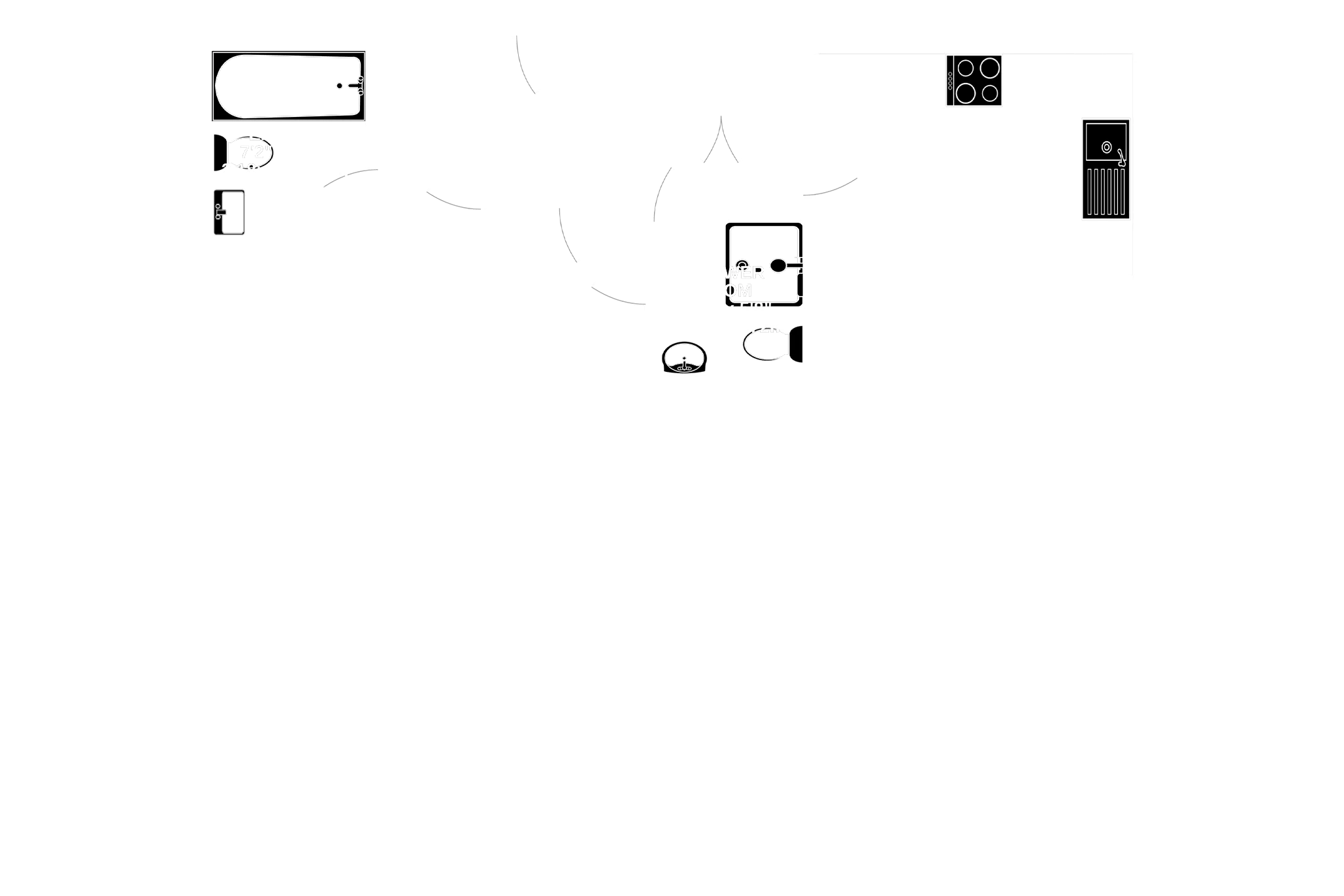 Floorplan - 118 Spectrum Apartments, Central Promenade, Douglas.