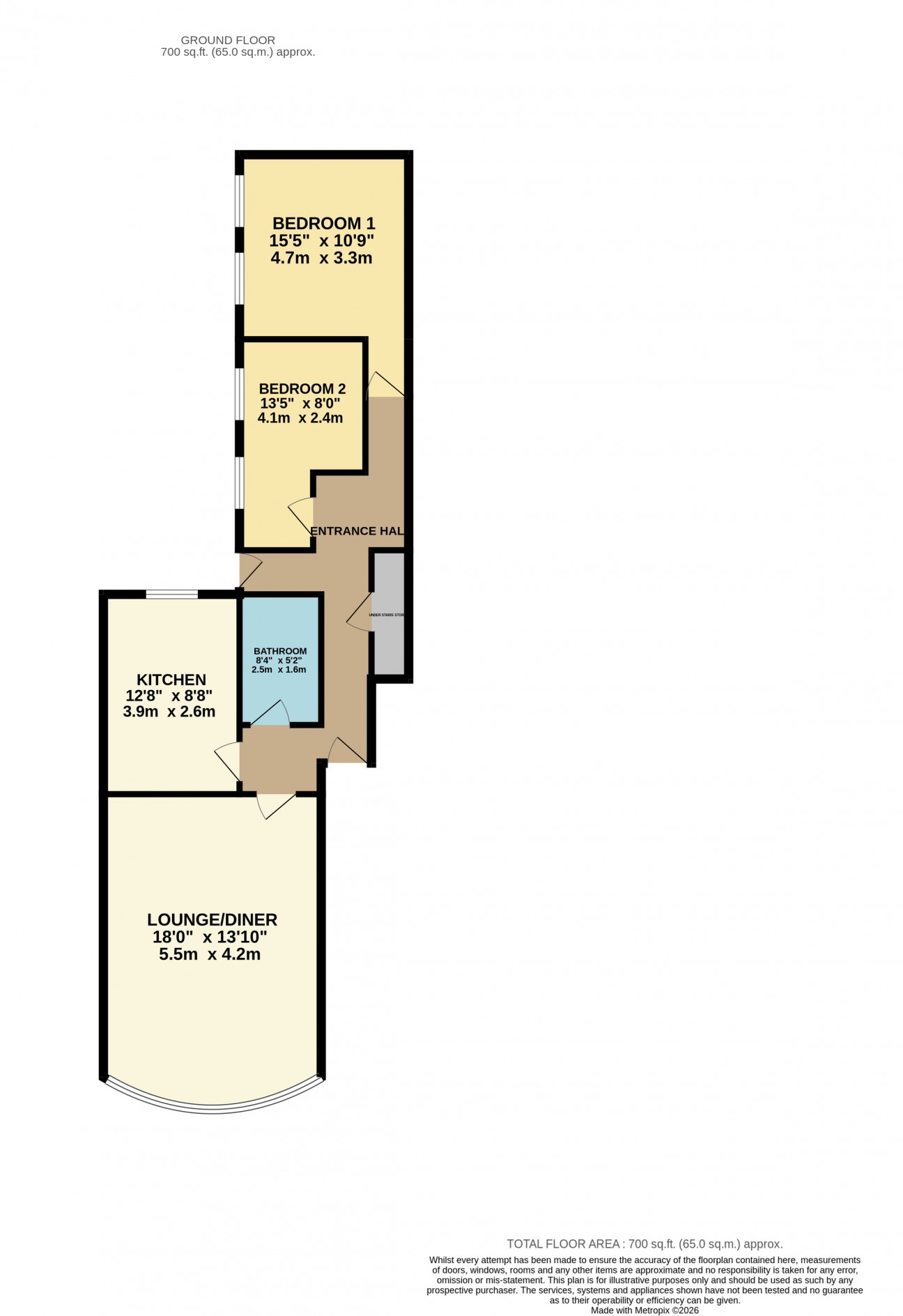 Floorplan - Flat 1, 12 Murrays Road, IM2 3HT, Douglas.
