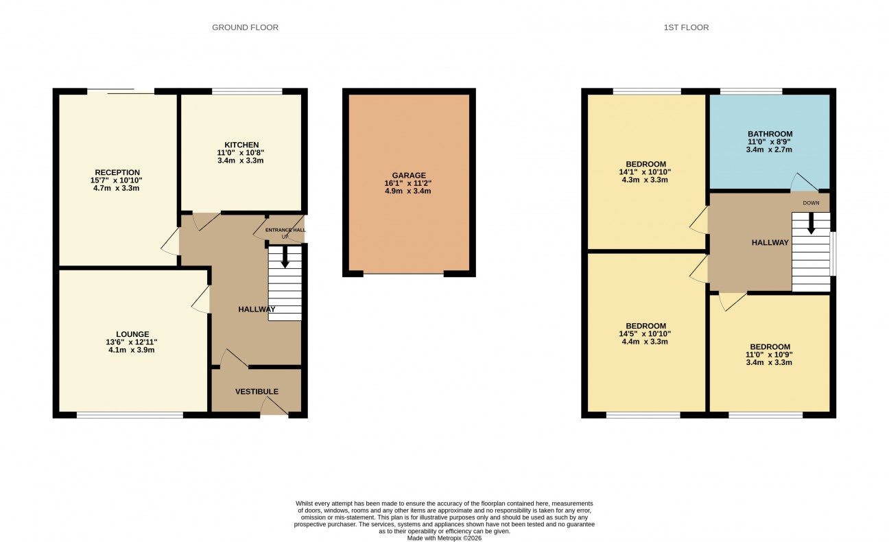 Floorplan - 99, Ballabrooie Avenue, Douglas, IM1 4HA.
