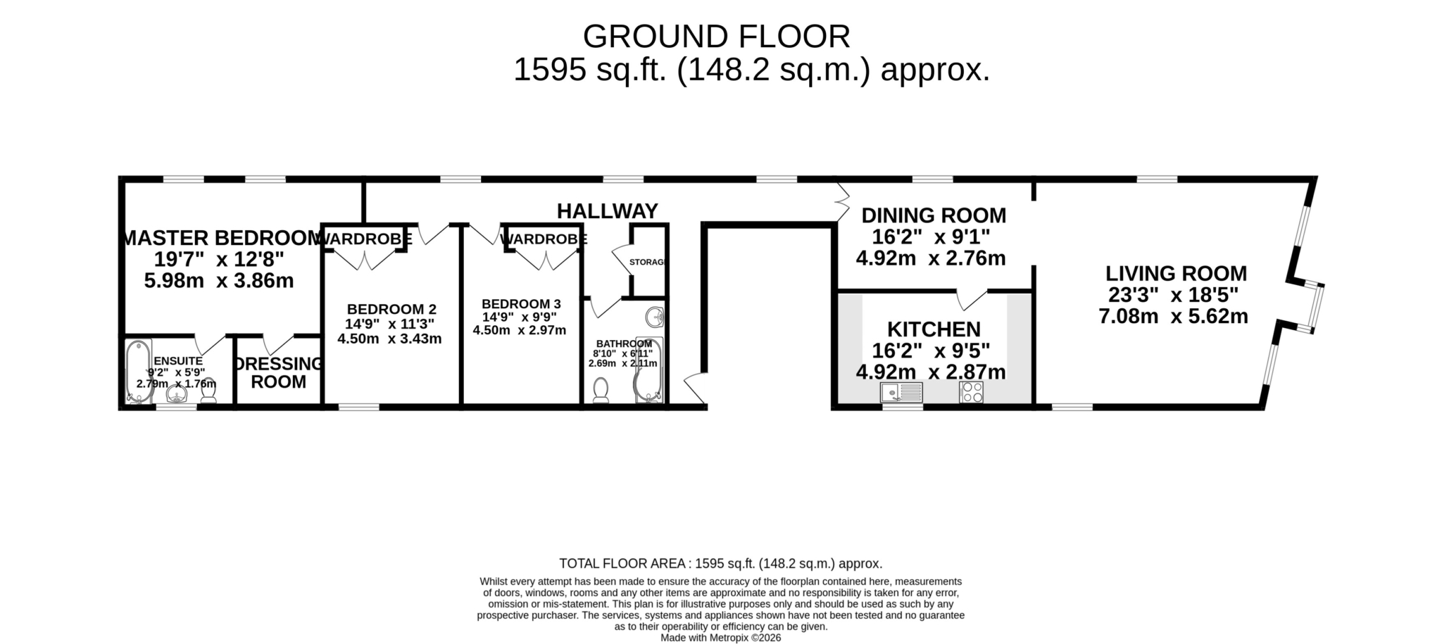 Floorplan - 4 Thurwood Place, 26 West Quay, Ramsey.